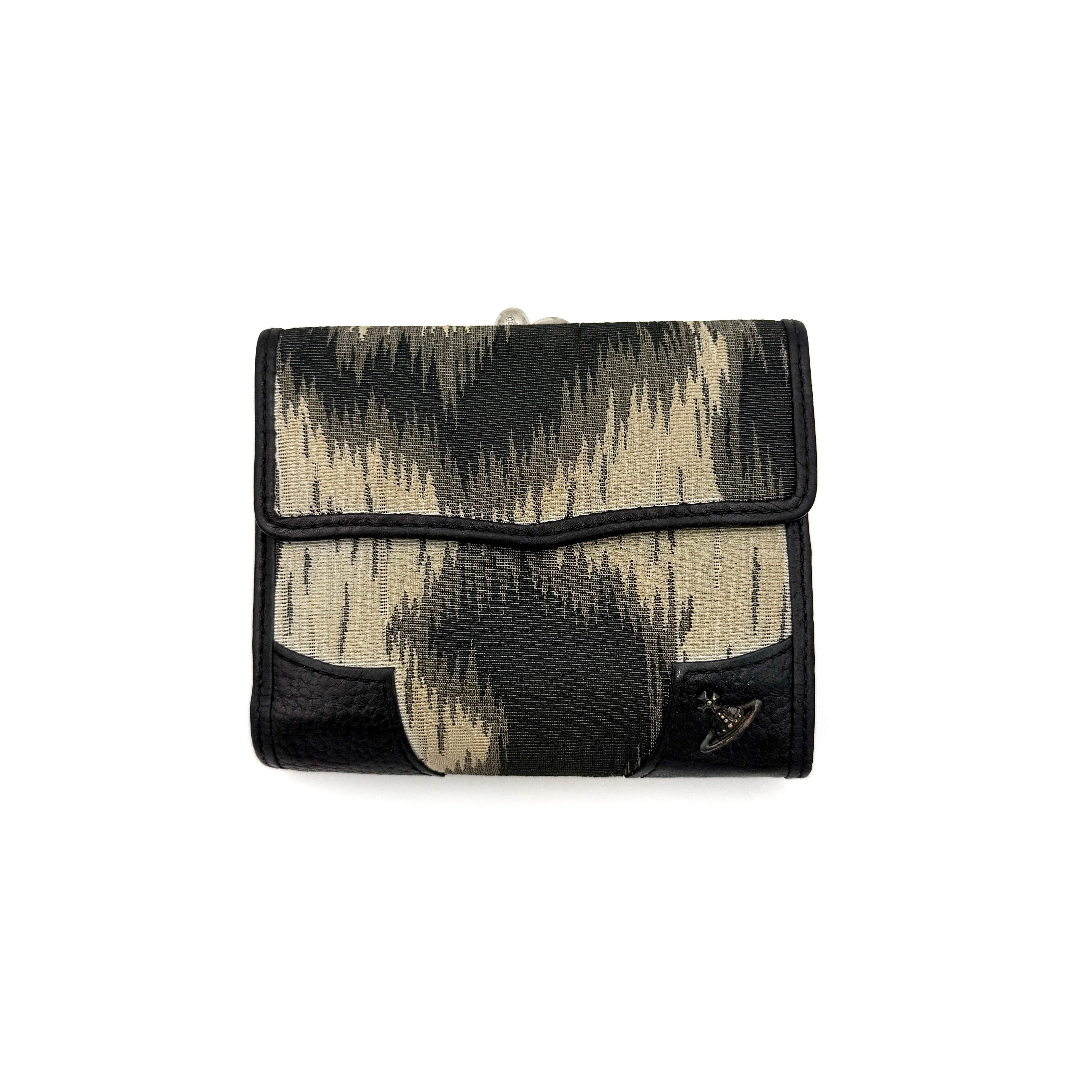 Vivienne Westwood Leopard Print Wallet Black/Beige