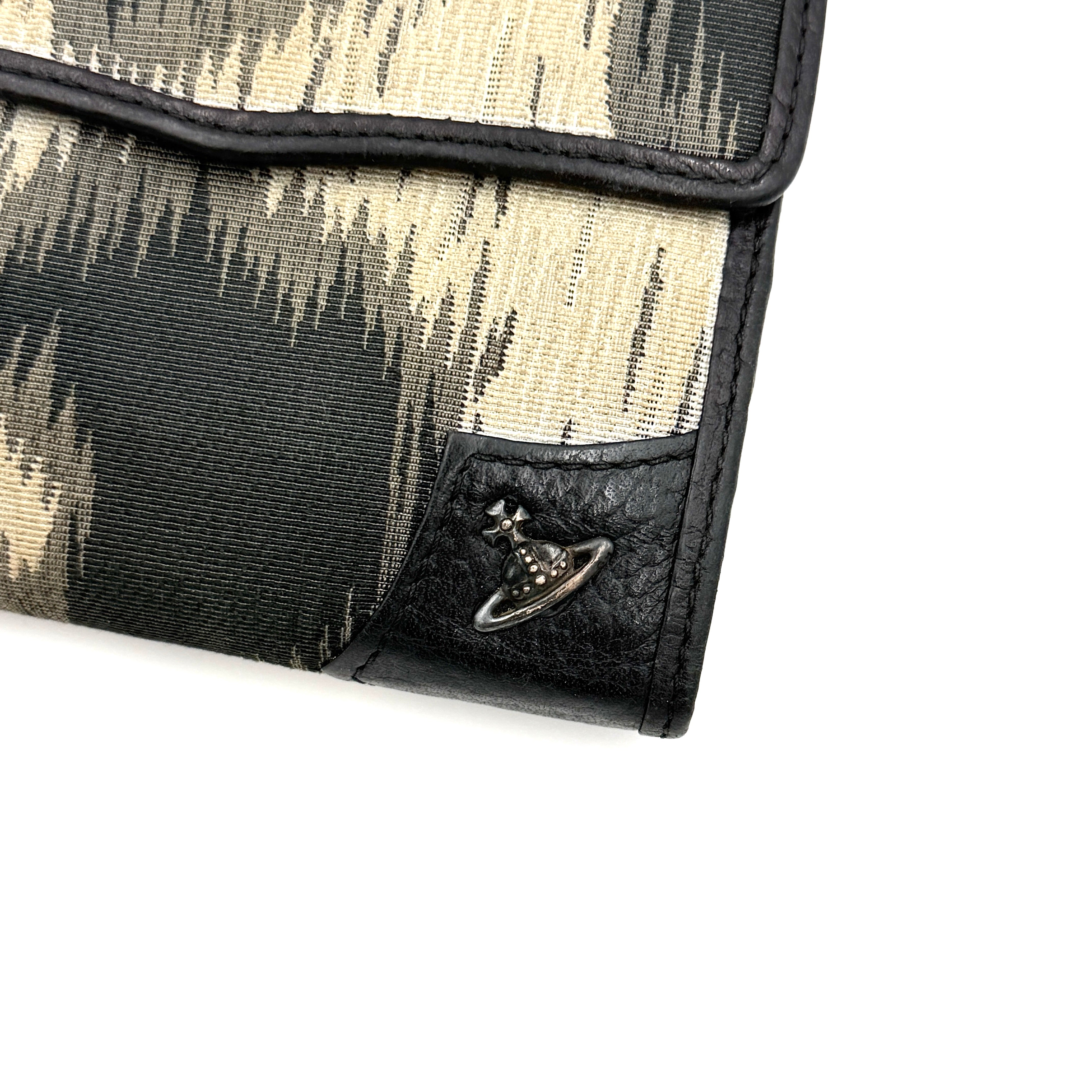 Vivienne Westwood Leopard Print Wallet Black/Beige