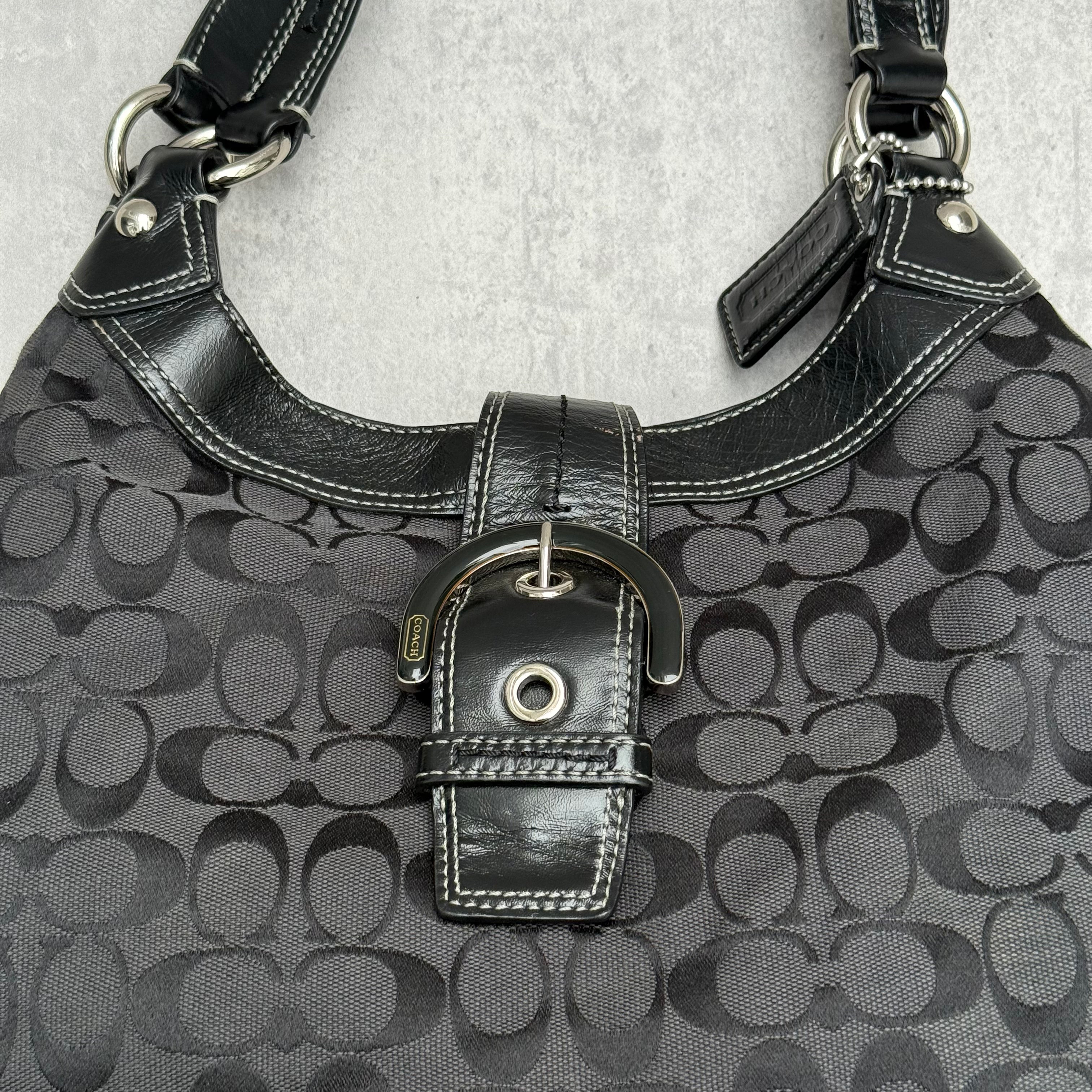 Coach Y2K Soho Hobo Buckle ShoulderBag Black