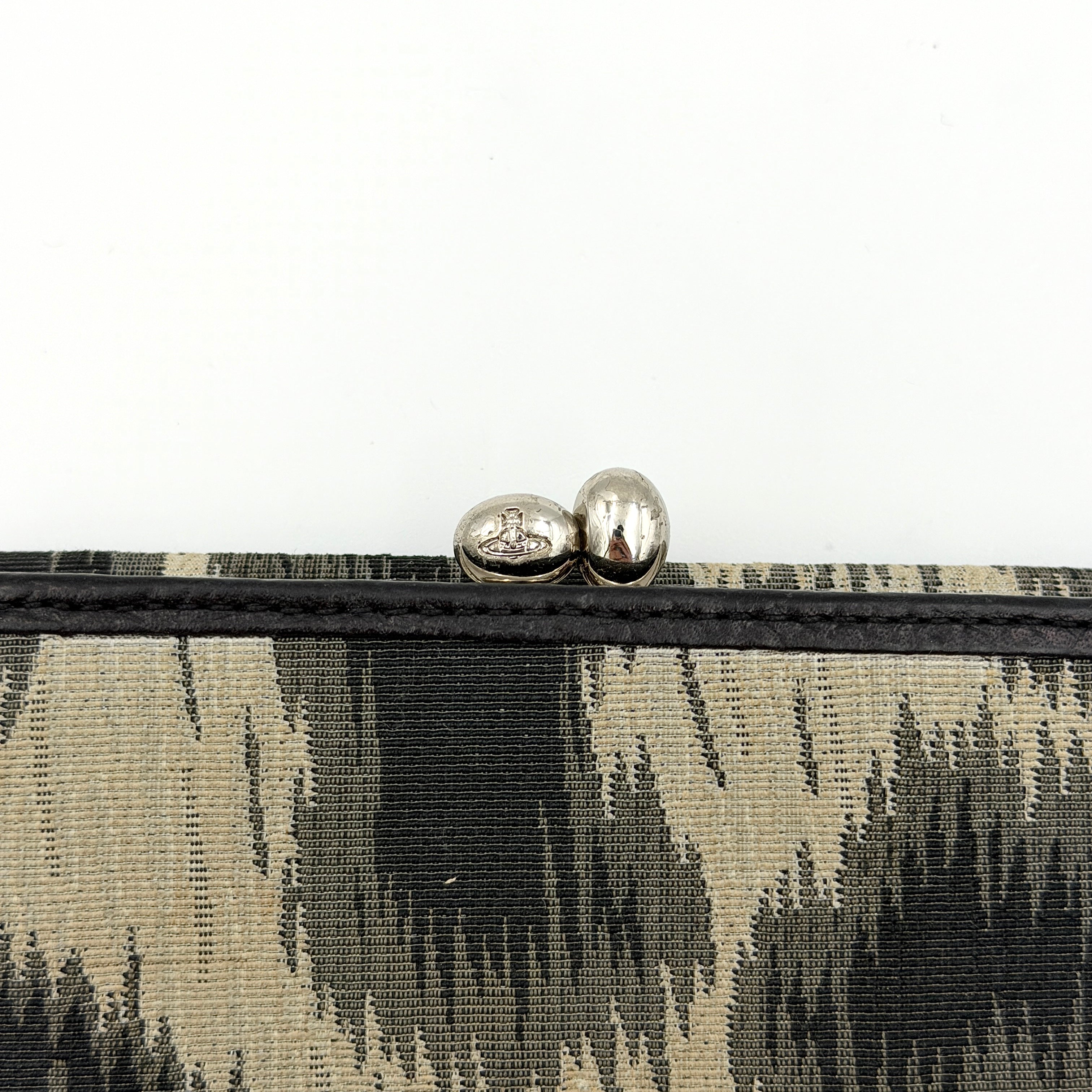 Vivienne Westwood Leopard Print Wallet Black/Beige