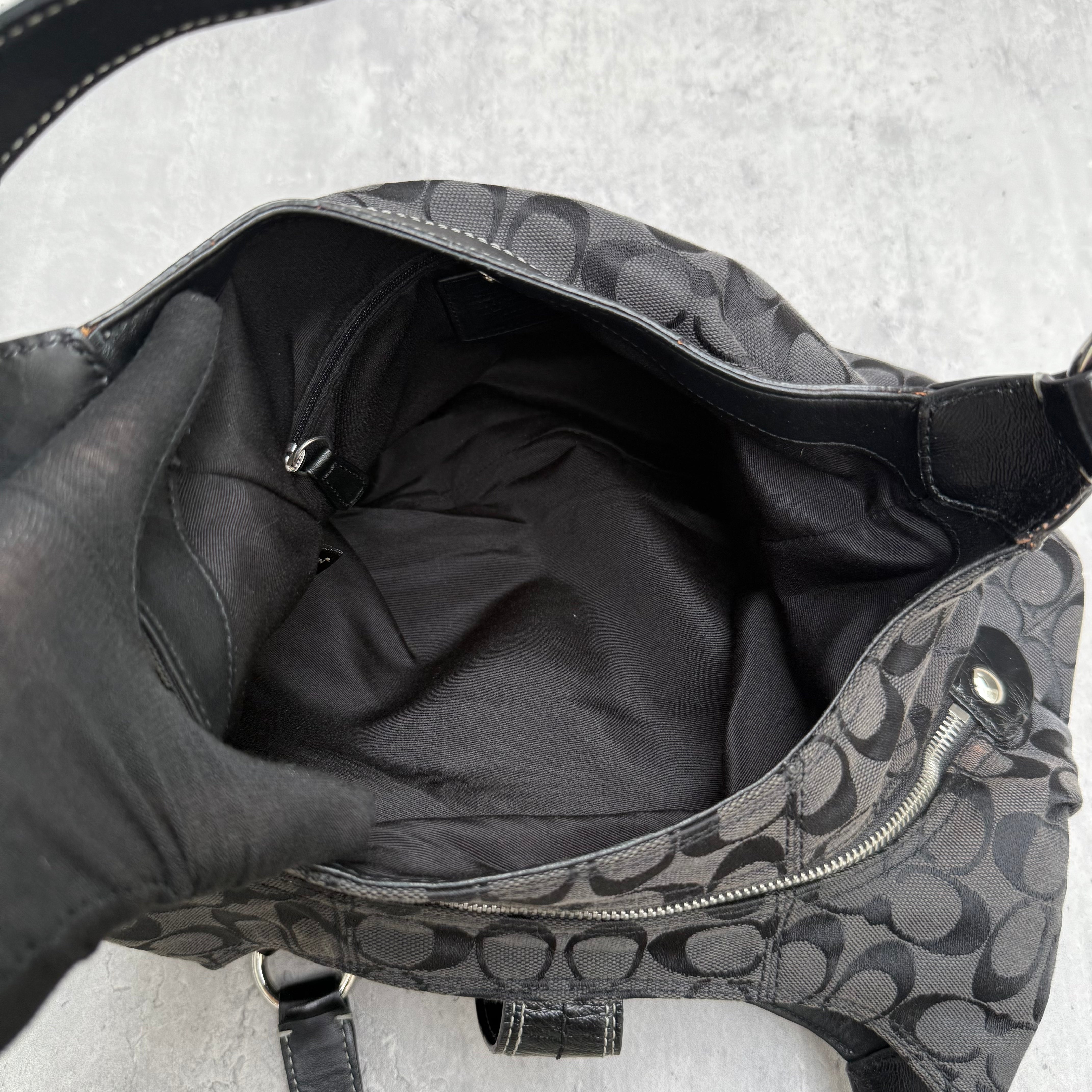 Coach Y2K Soho Hobo Buckle ShoulderBag Black