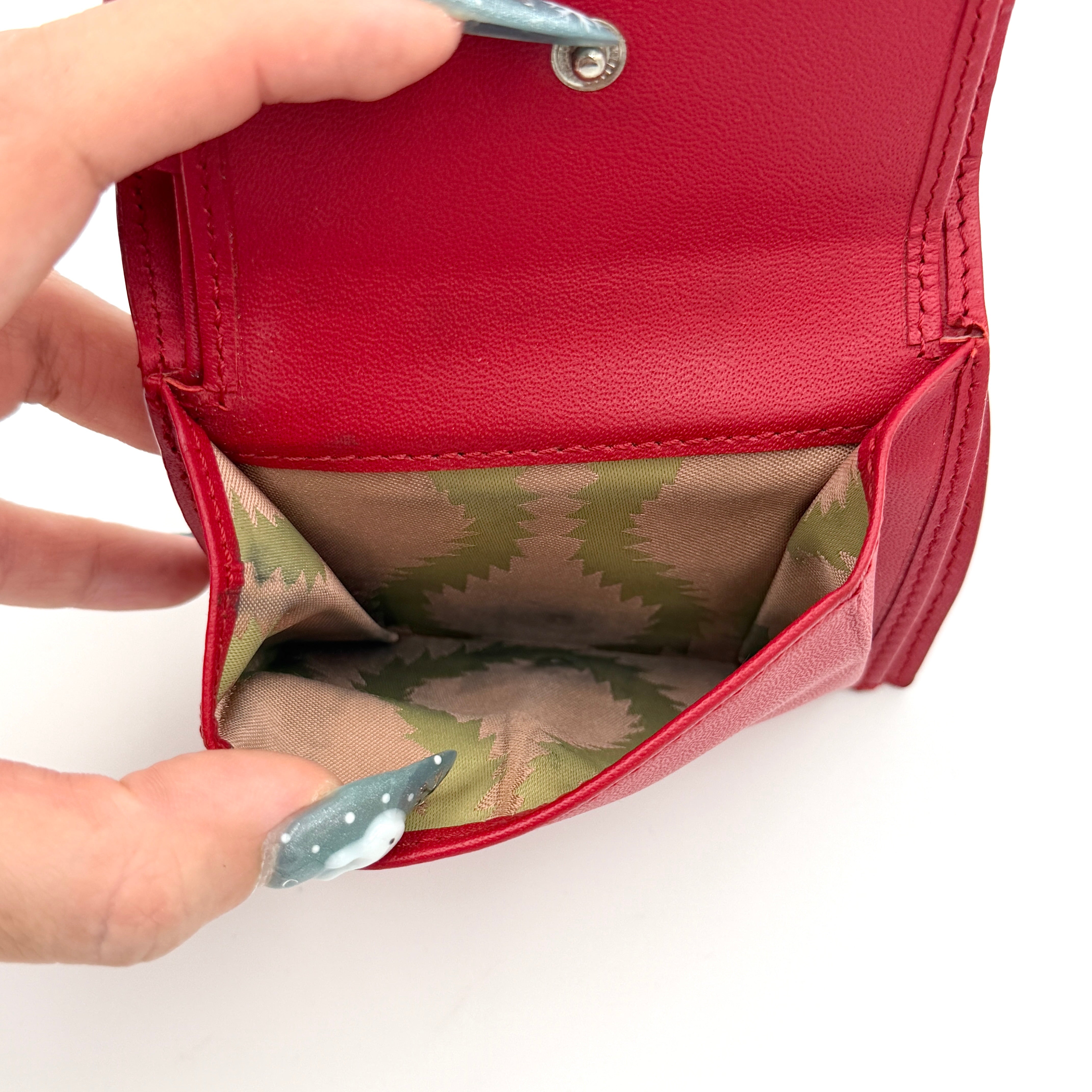 Vivienne Westwood Silver Orb Wallet Red