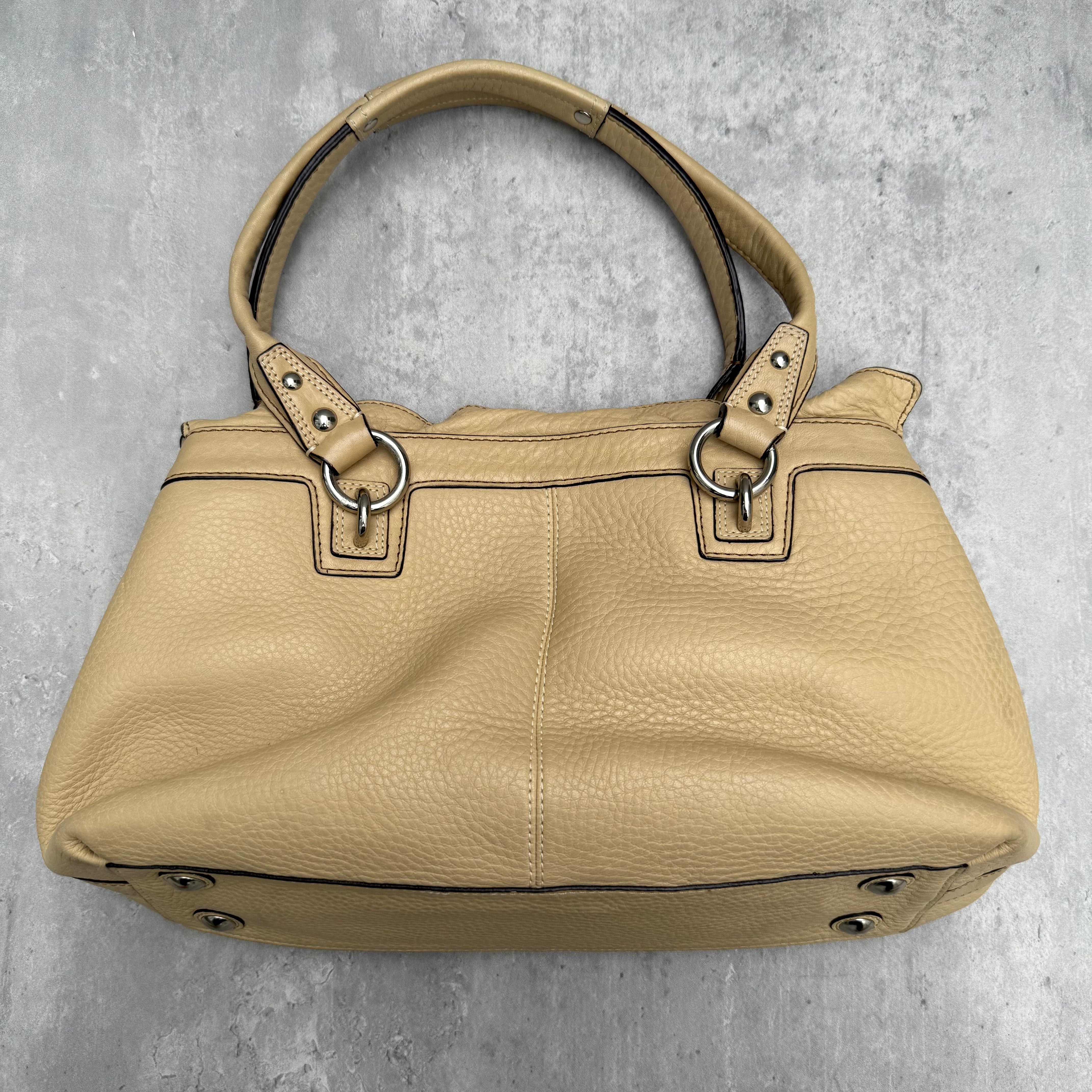 Coach Penelope Pebble Leather HandBag Cream