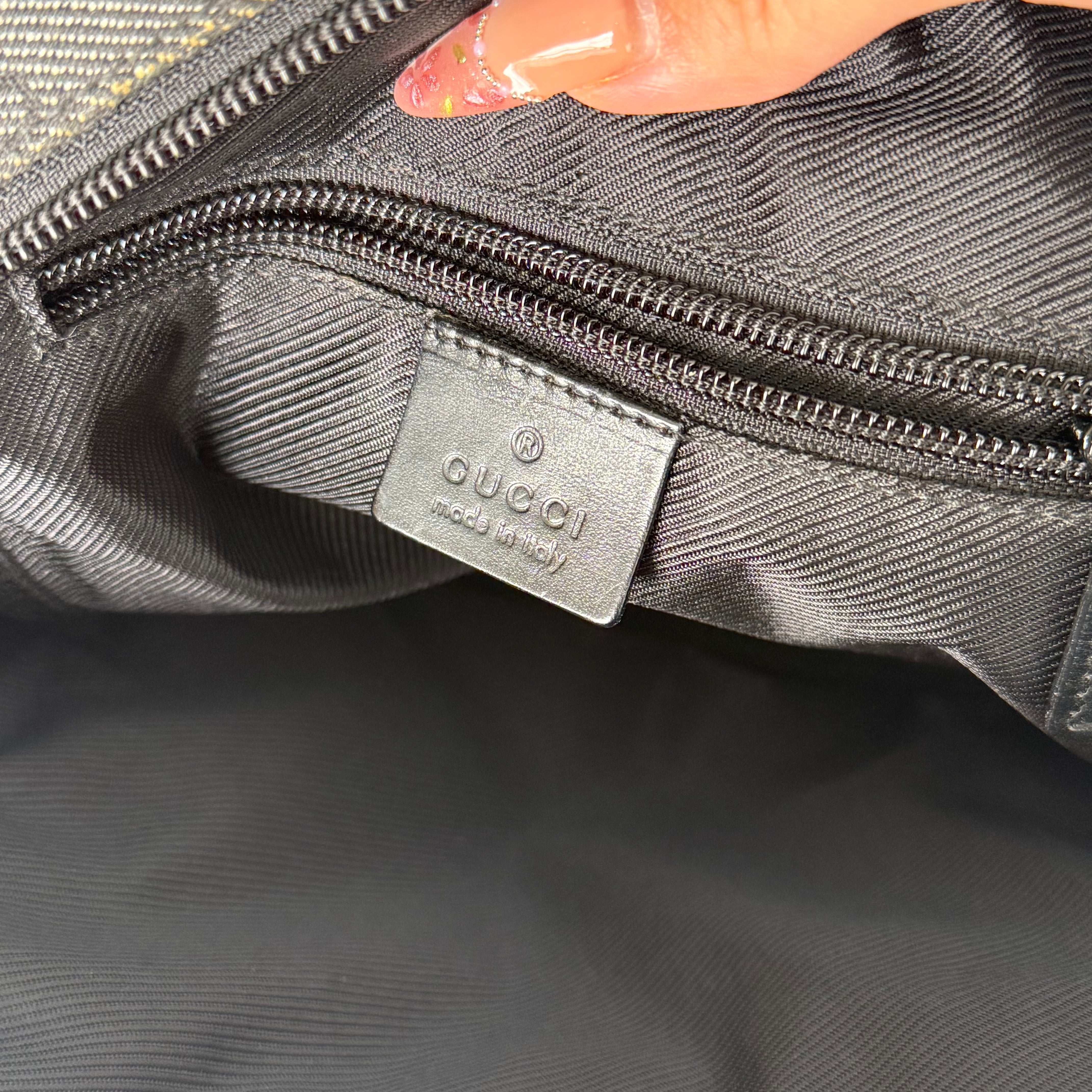 Gucci GG Monogram Crossbody Bag Black