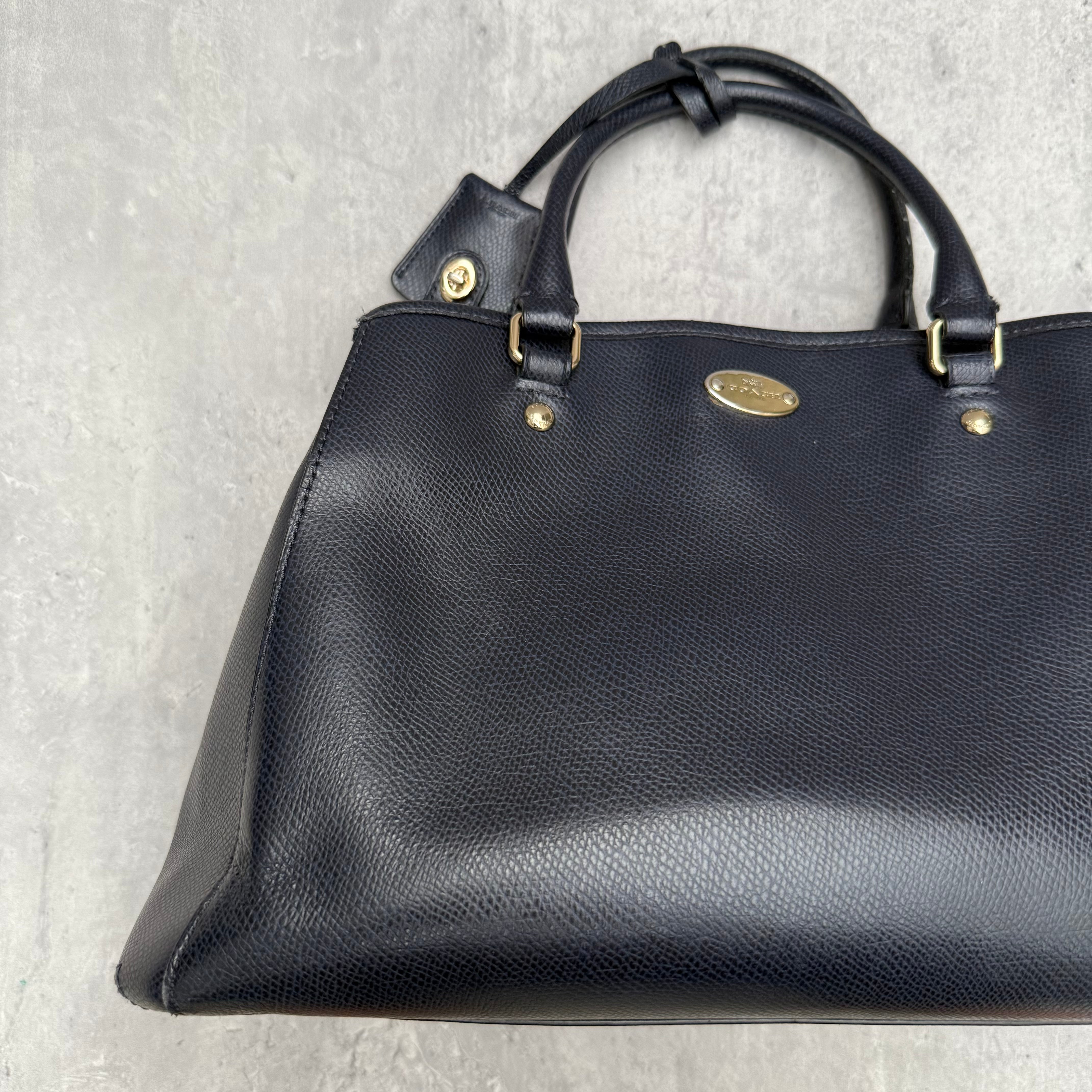 Coach Margot Carryall HandBag Navy Blue