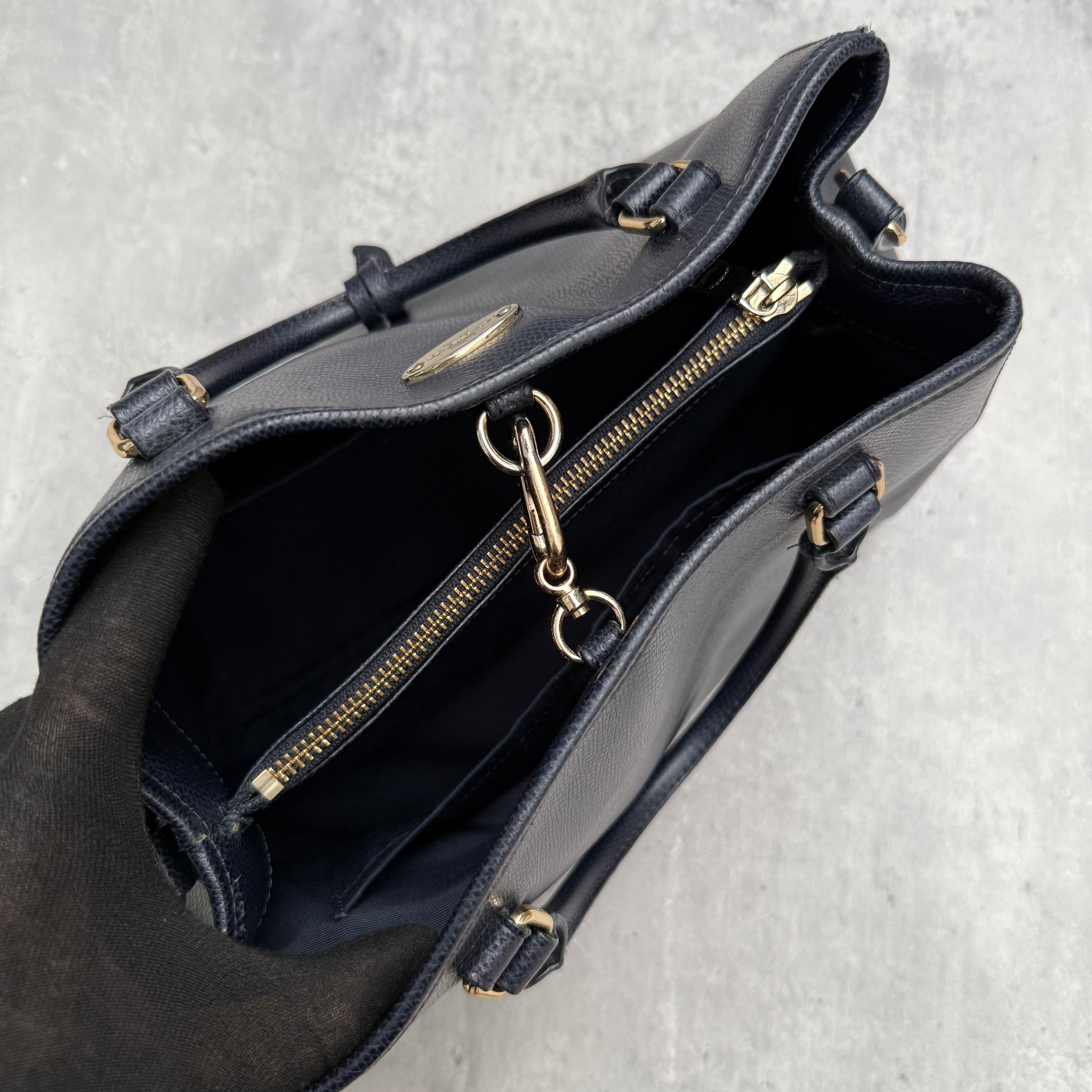 Coach Margot Carryall HandBag Navy Blue