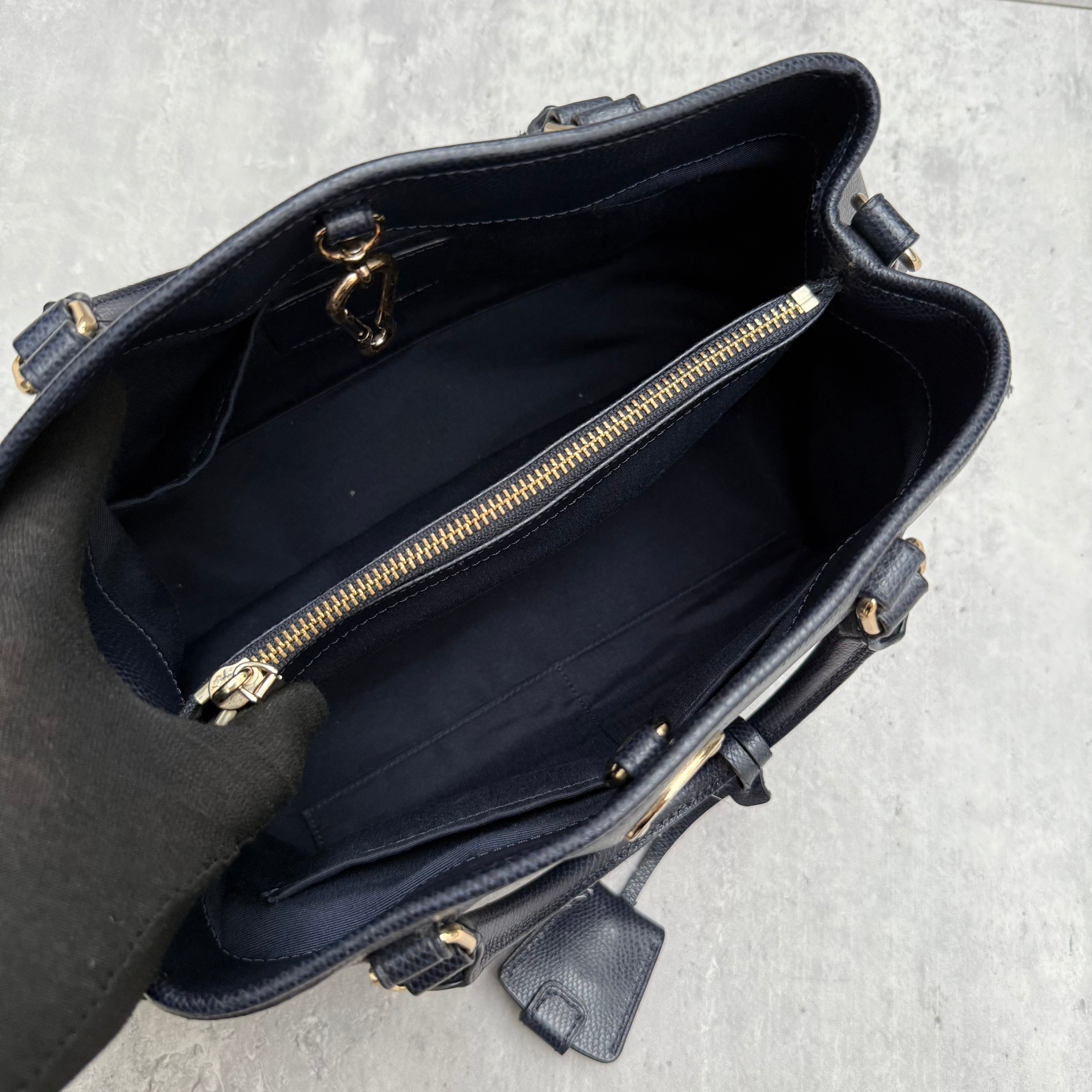 Coach Margot Carryall HandBag Navy Blue