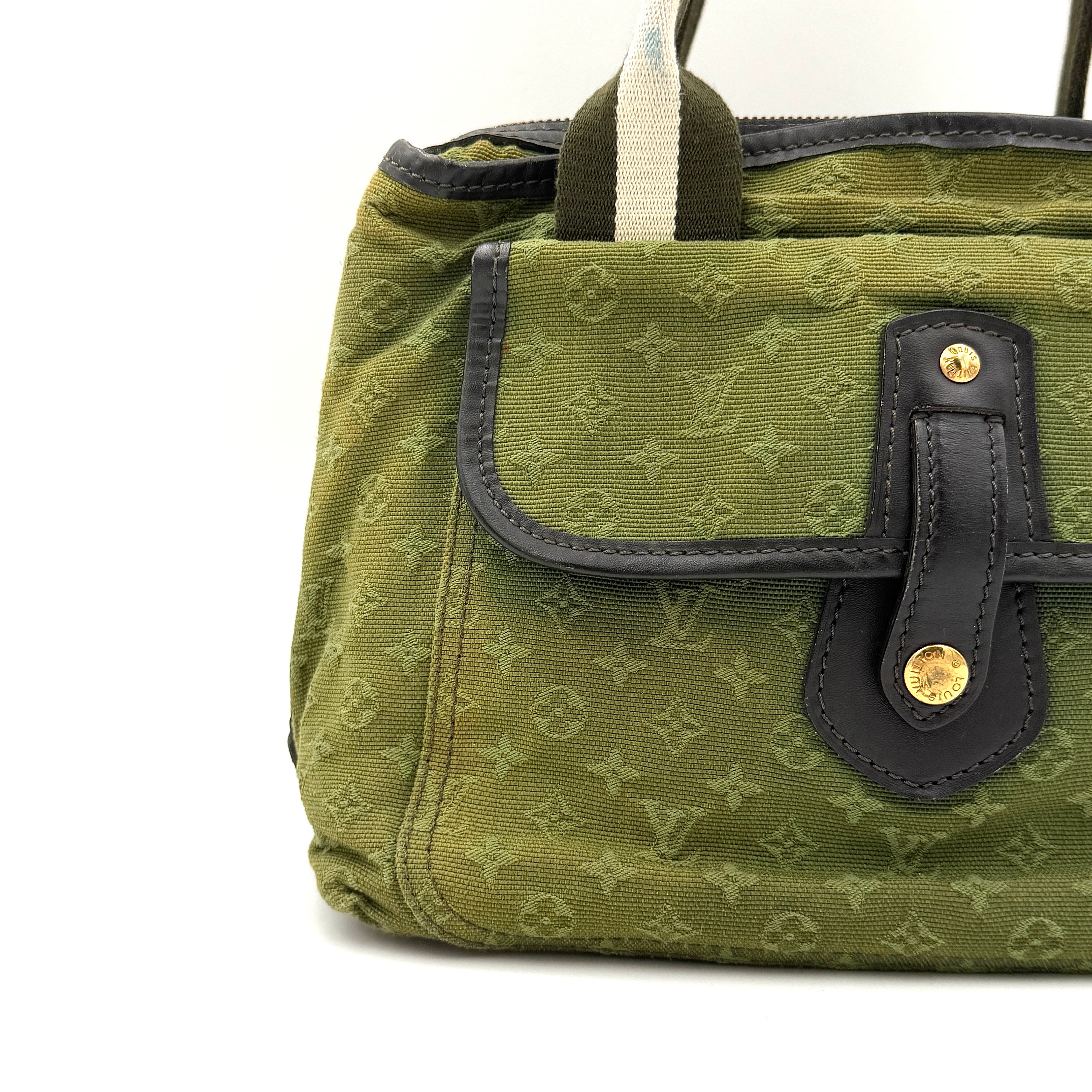 Louis Vuitton Monogram Mini Lin Marie Kate Handbag Green