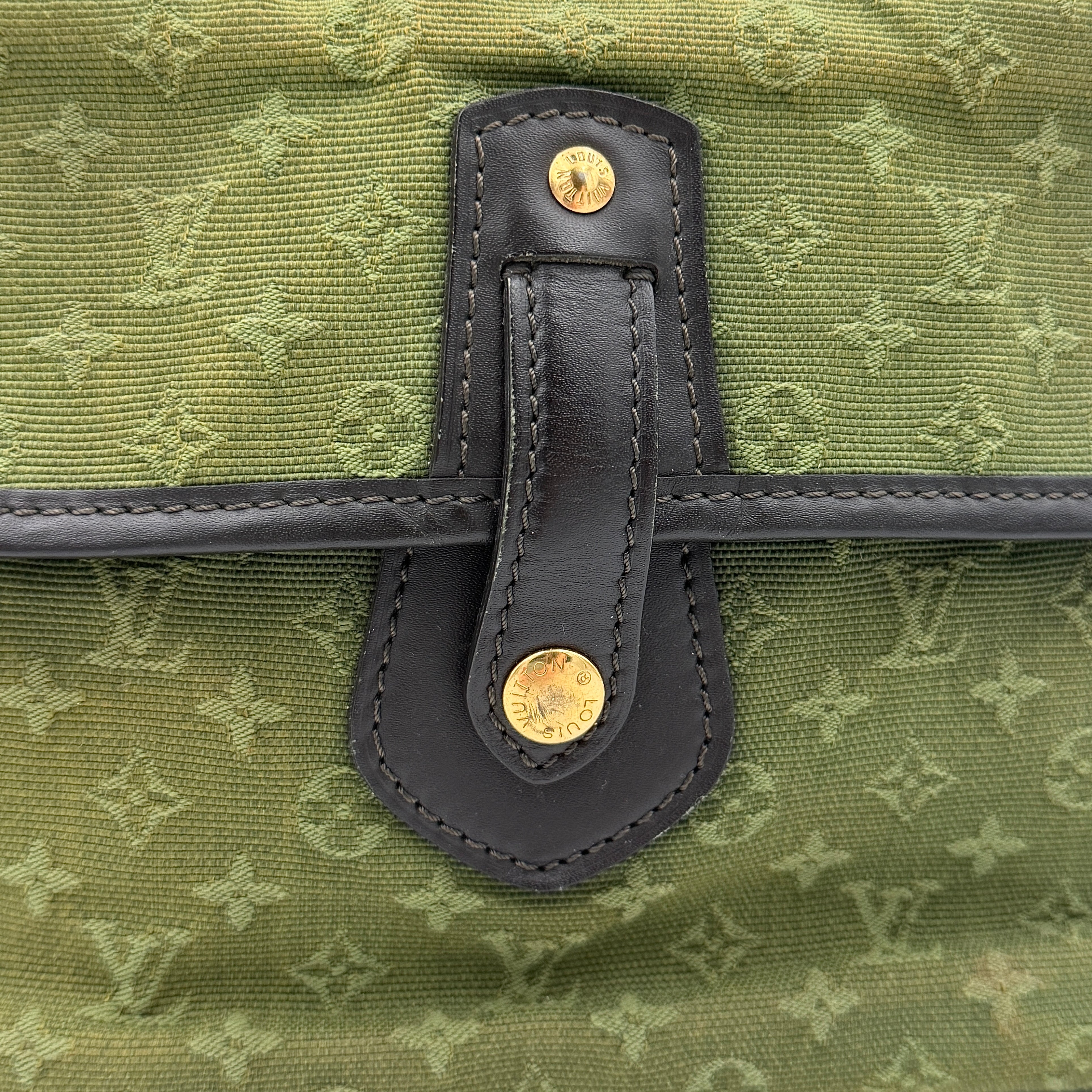 Louis Vuitton Monogram Mini Lin Marie Kate Handbag Green