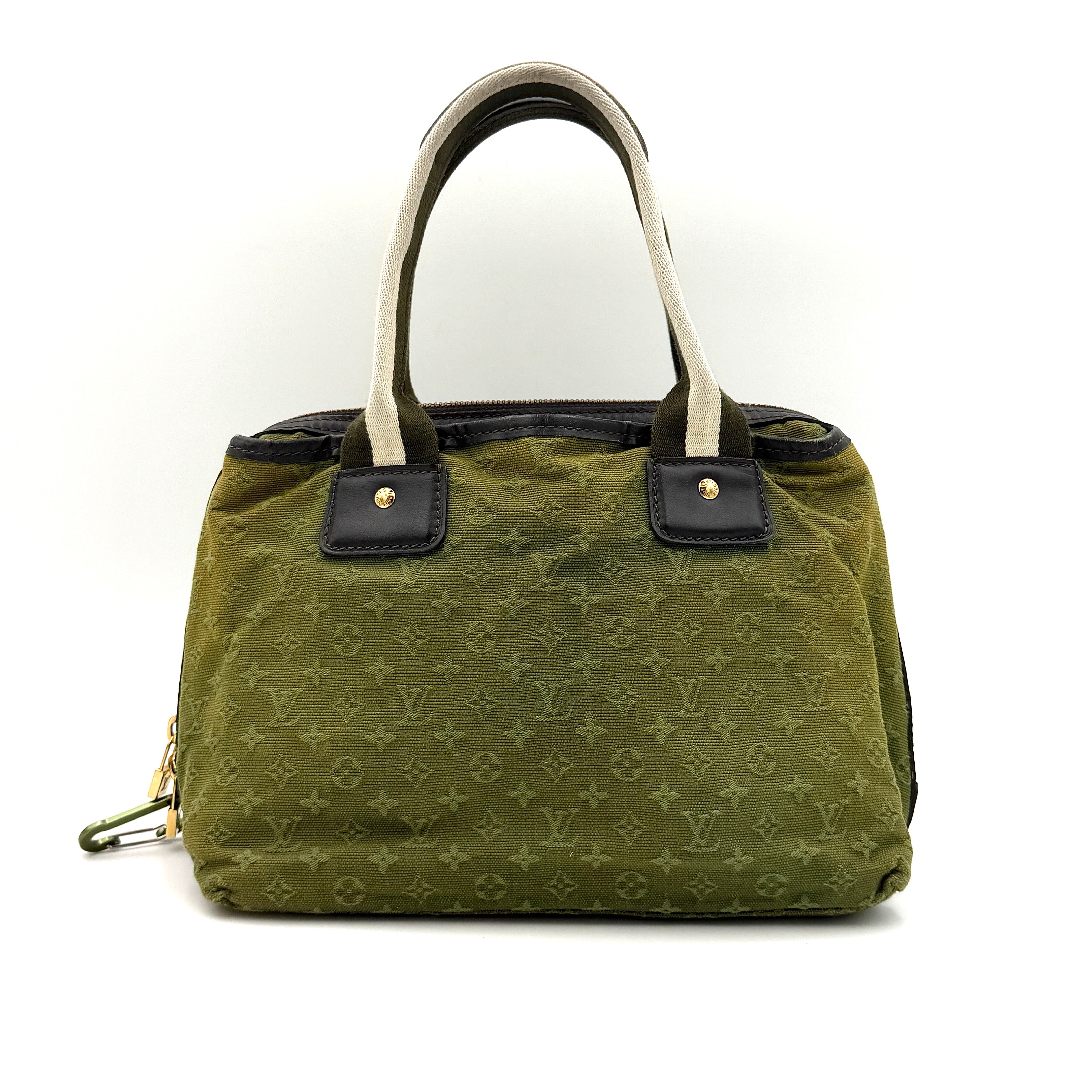 Louis Vuitton Monogram Mini Lin Marie Kate Handbag Green