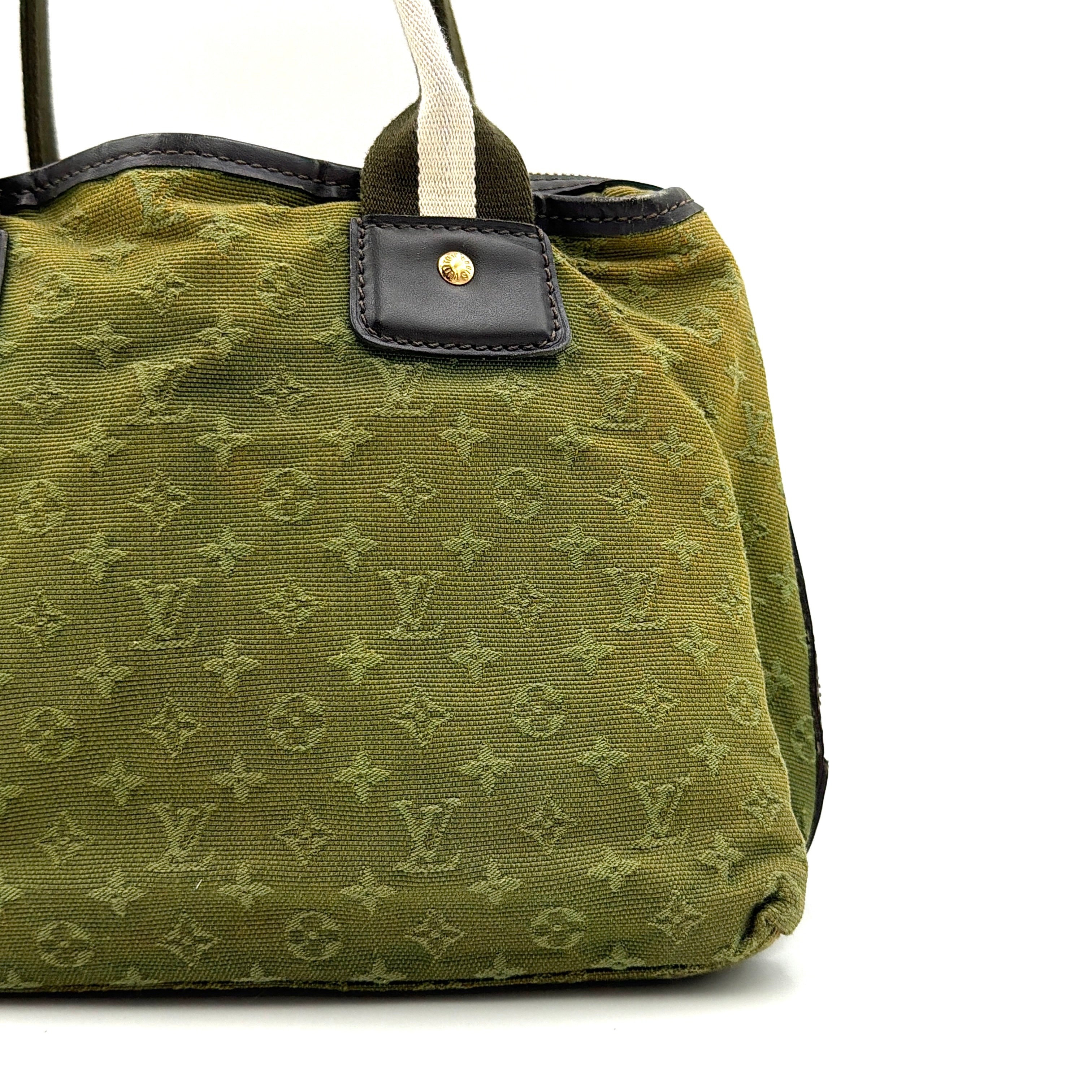 Louis Vuitton Monogram Mini Lin Marie Kate Handbag Green