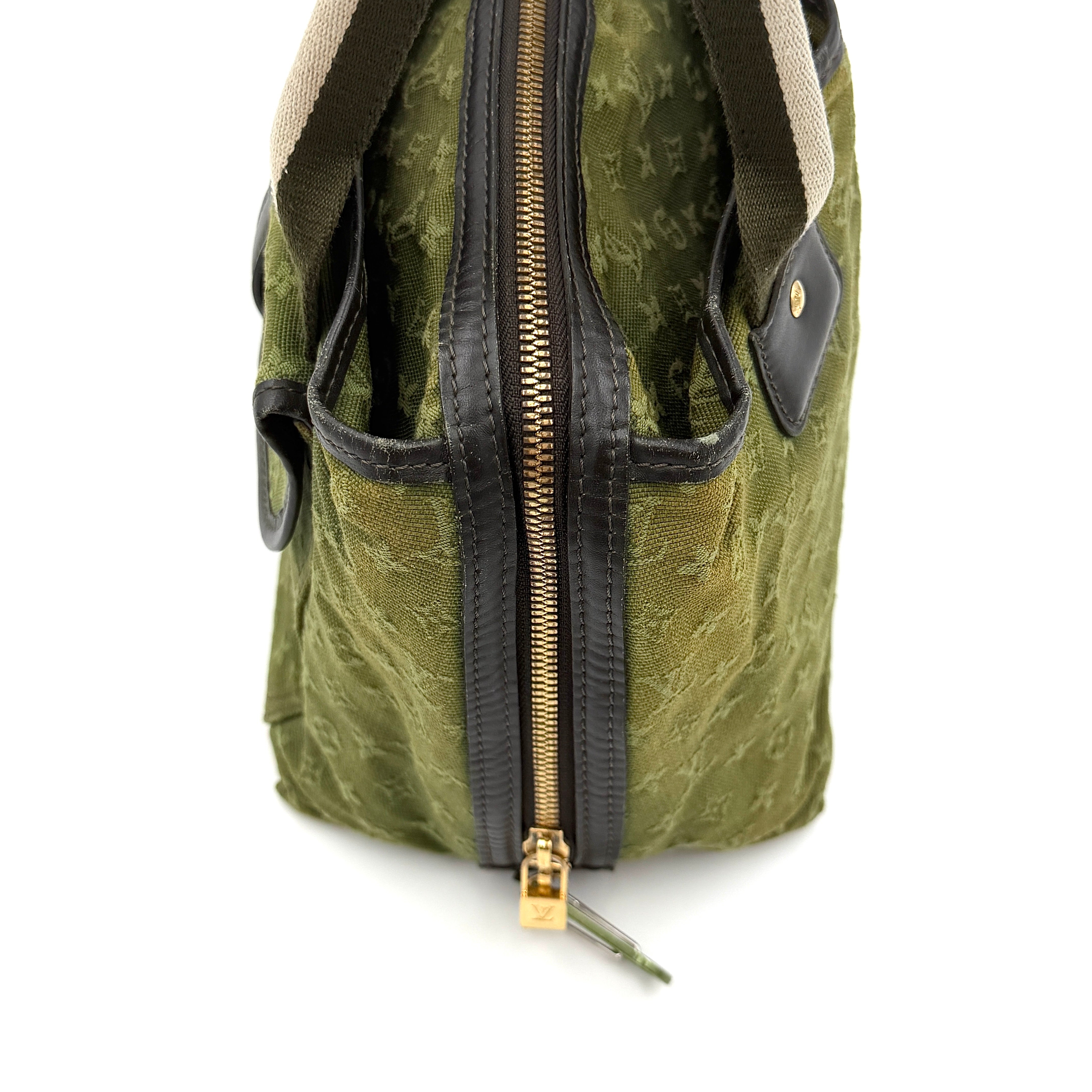 Louis Vuitton Monogram Mini Lin Marie Kate Handbag Green