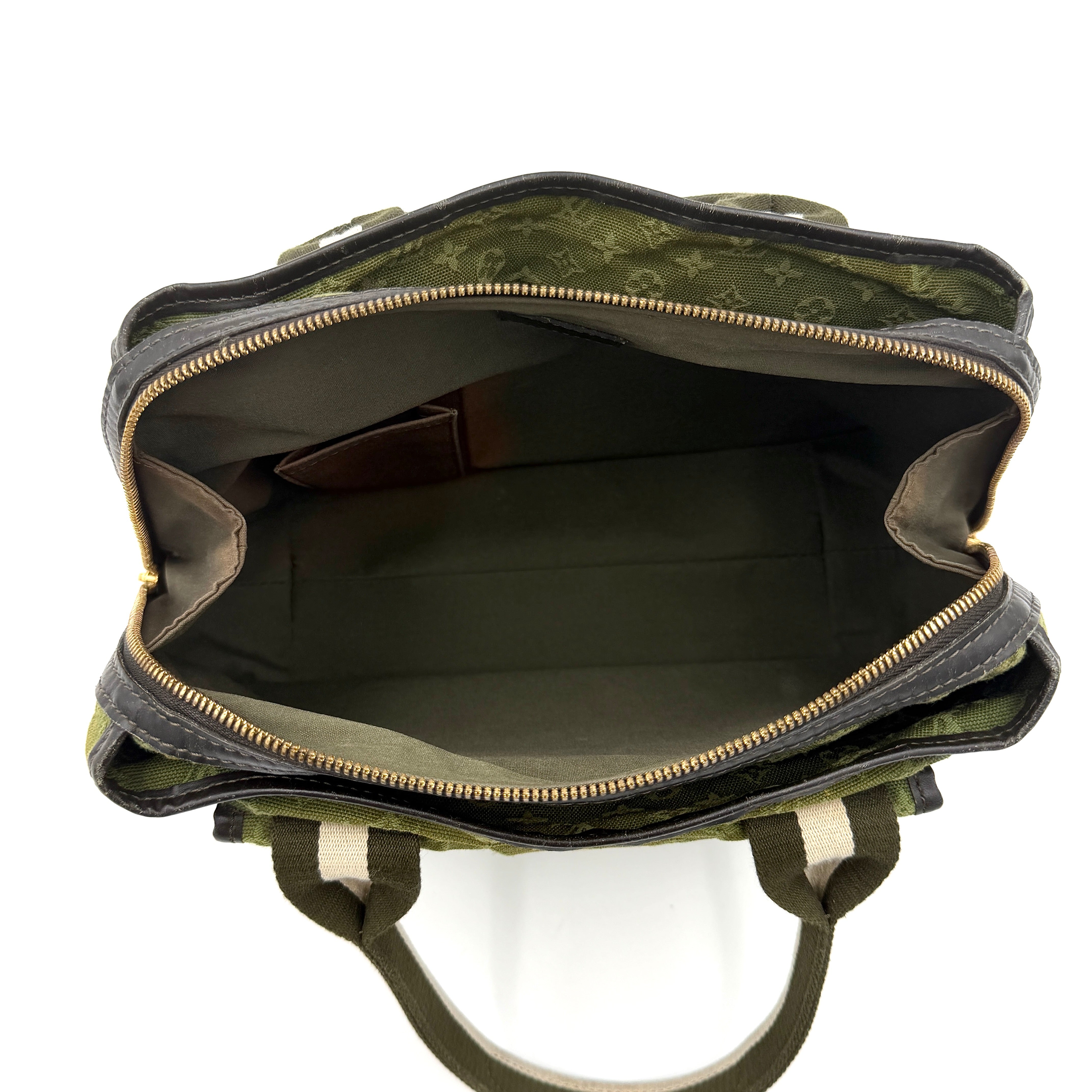 Louis Vuitton Monogram Mini Lin Marie Kate Handbag Green