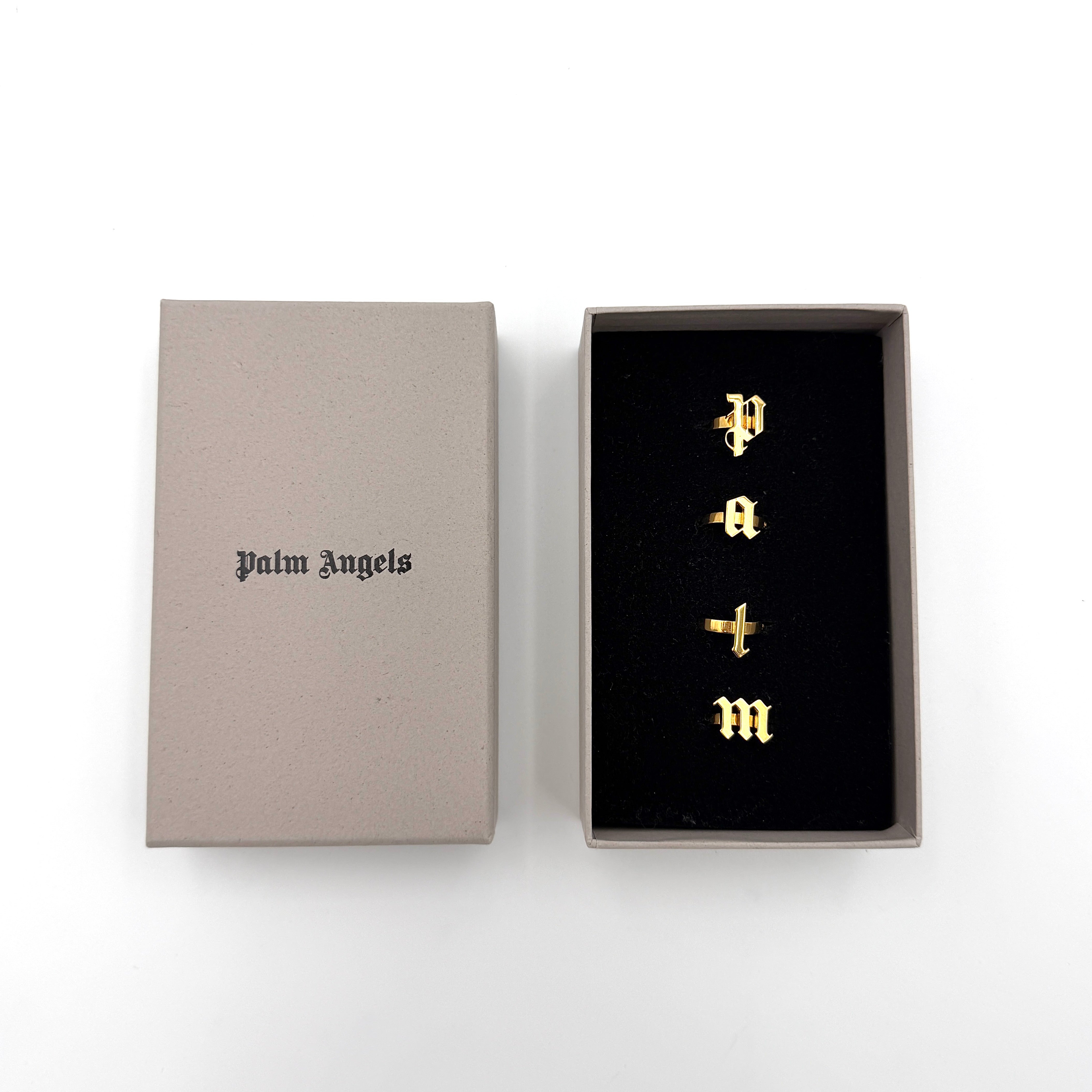 Palm Angels Rings Set Gold