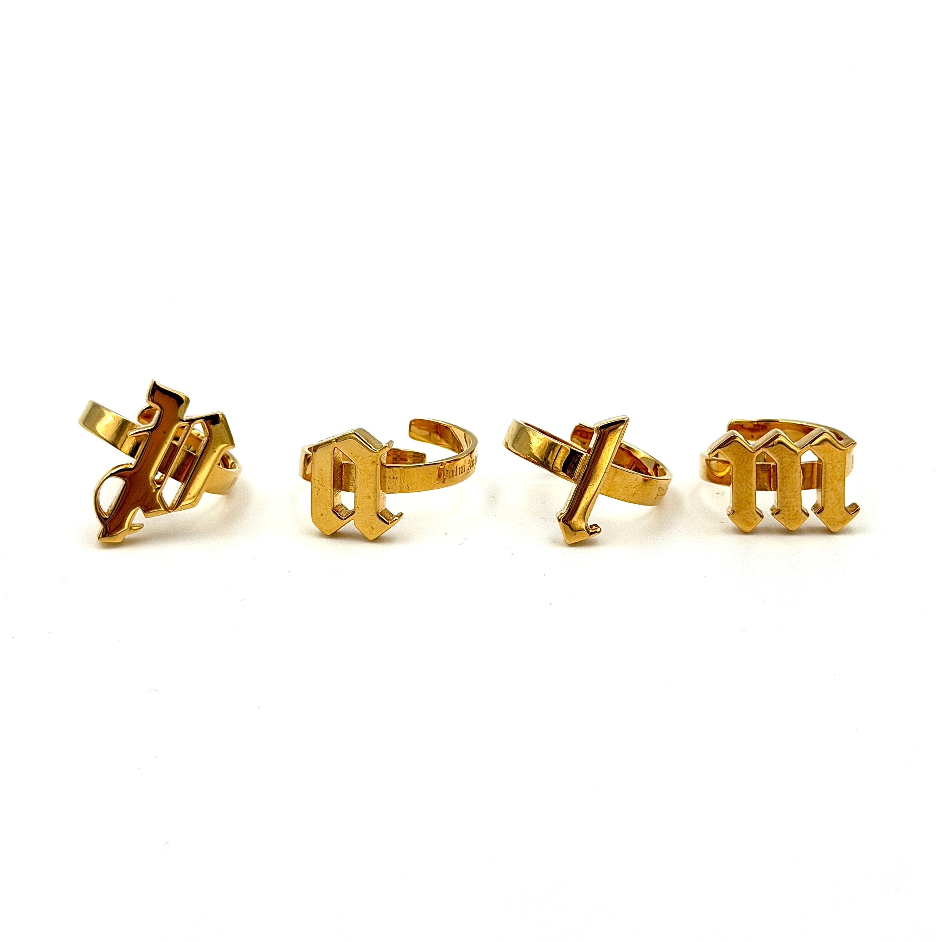 Palm Angels Rings Set Gold