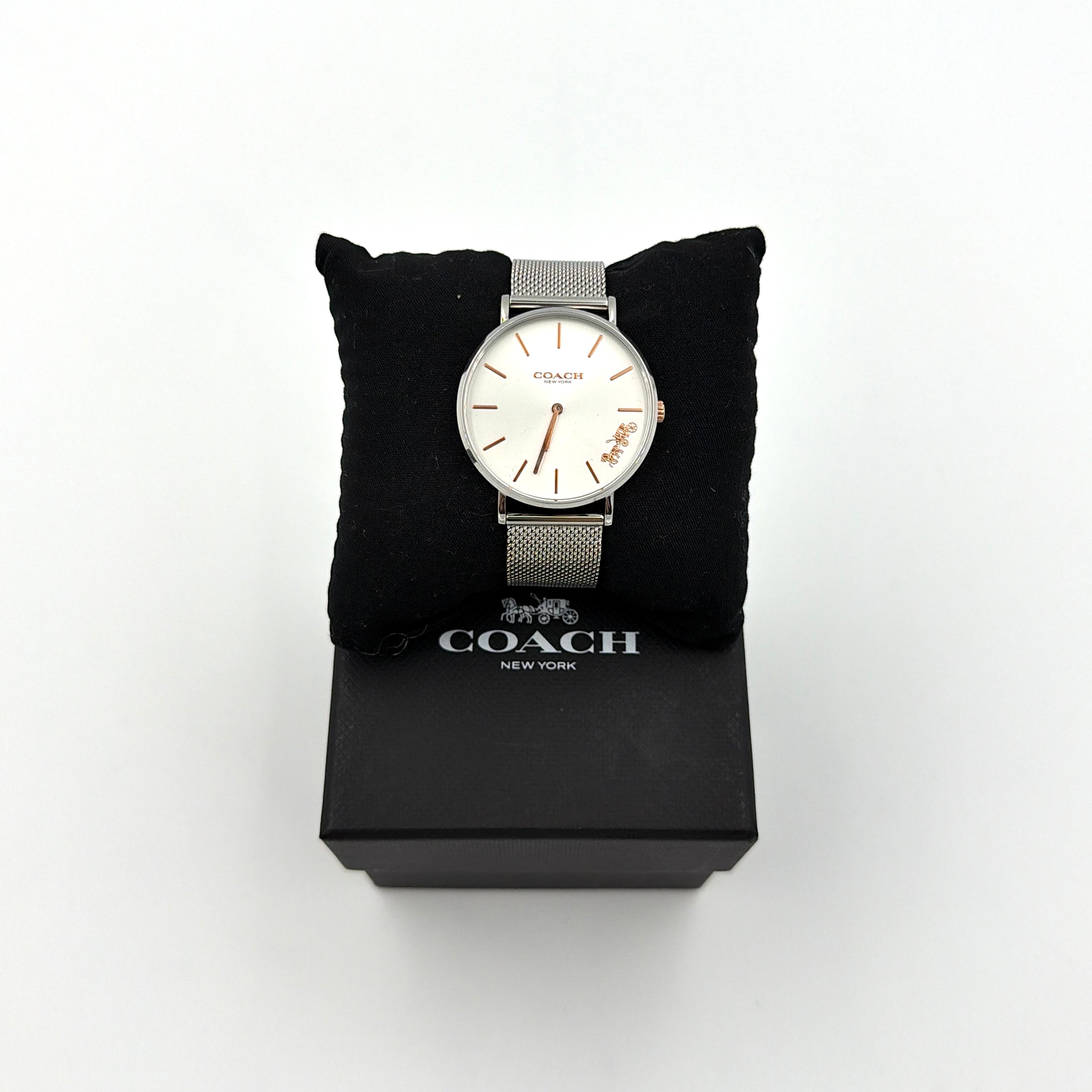 Coach Perry Silver Dial Stainless Steel Watch