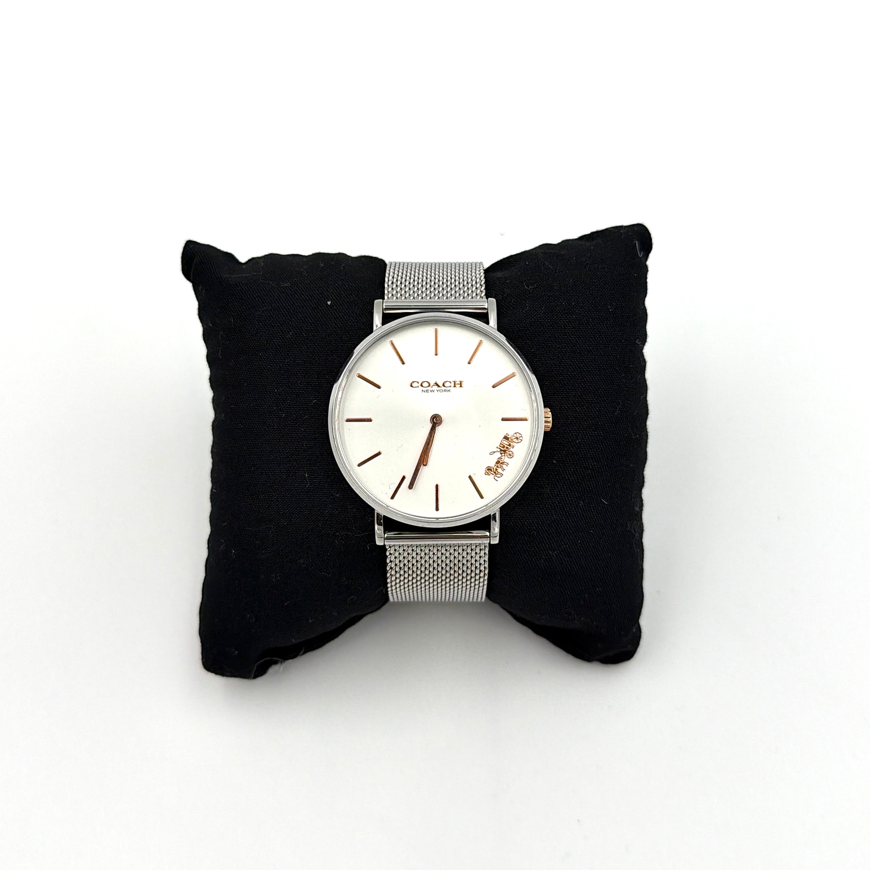 Coach Perry Silver Dial Stainless Steel Watch