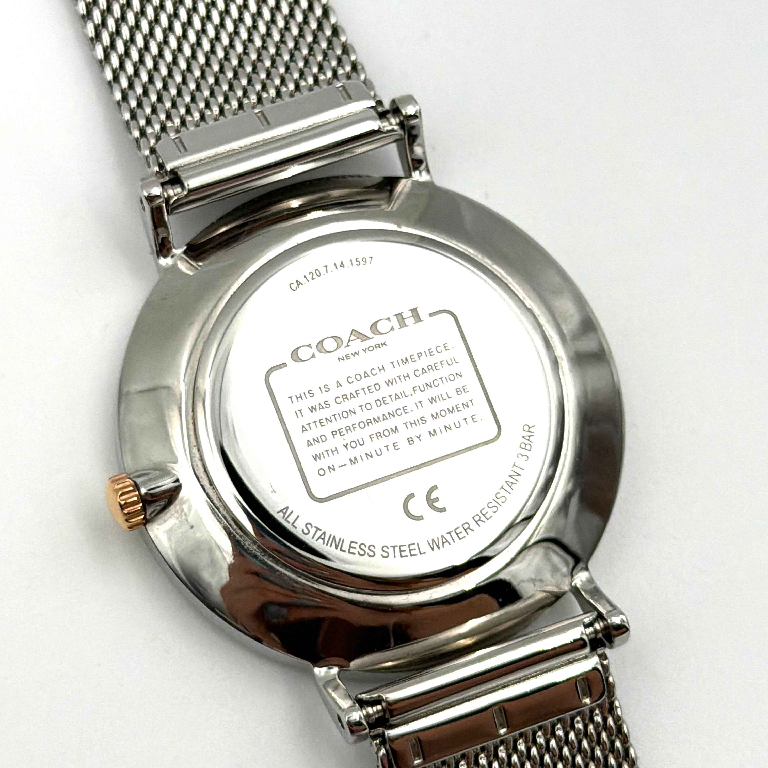 Coach Perry Silver Dial Stainless Steel Watch