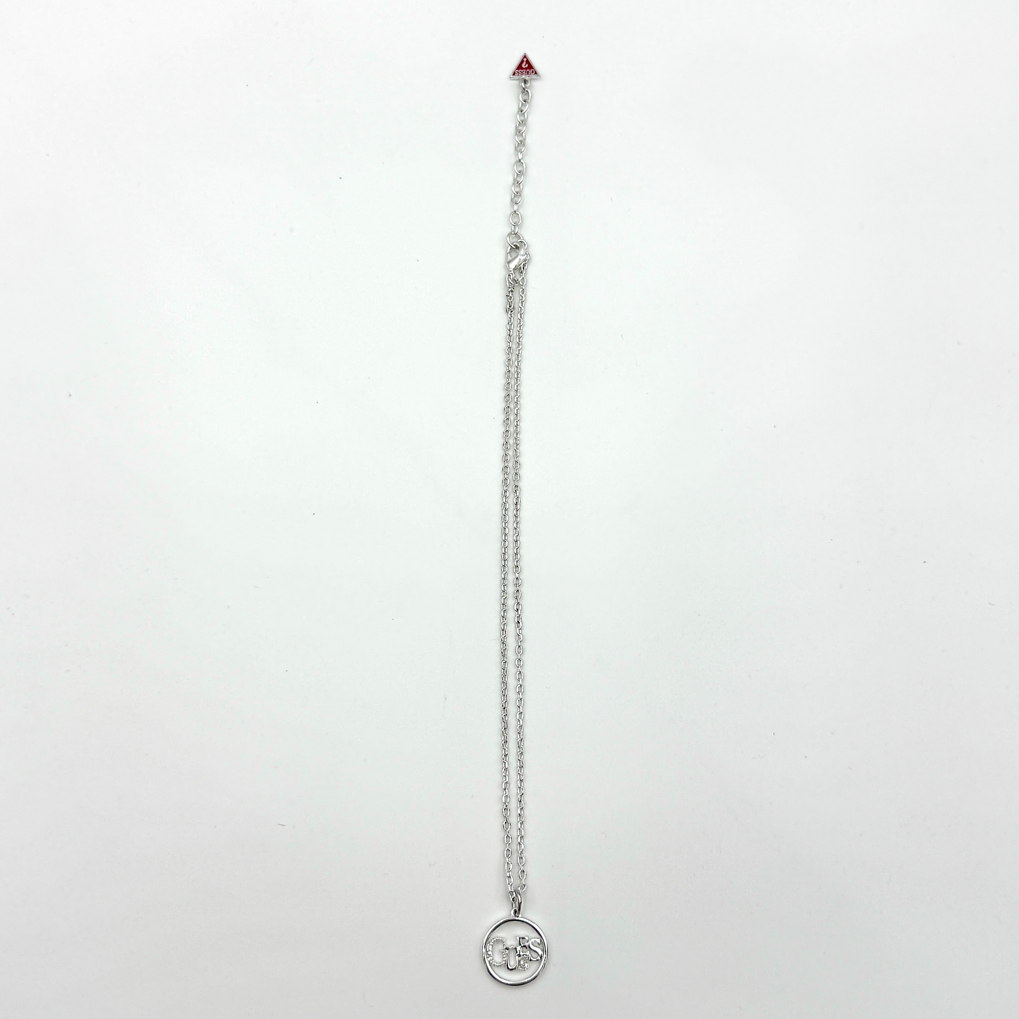 Guess Heart Necklace & Earrings Set Silver