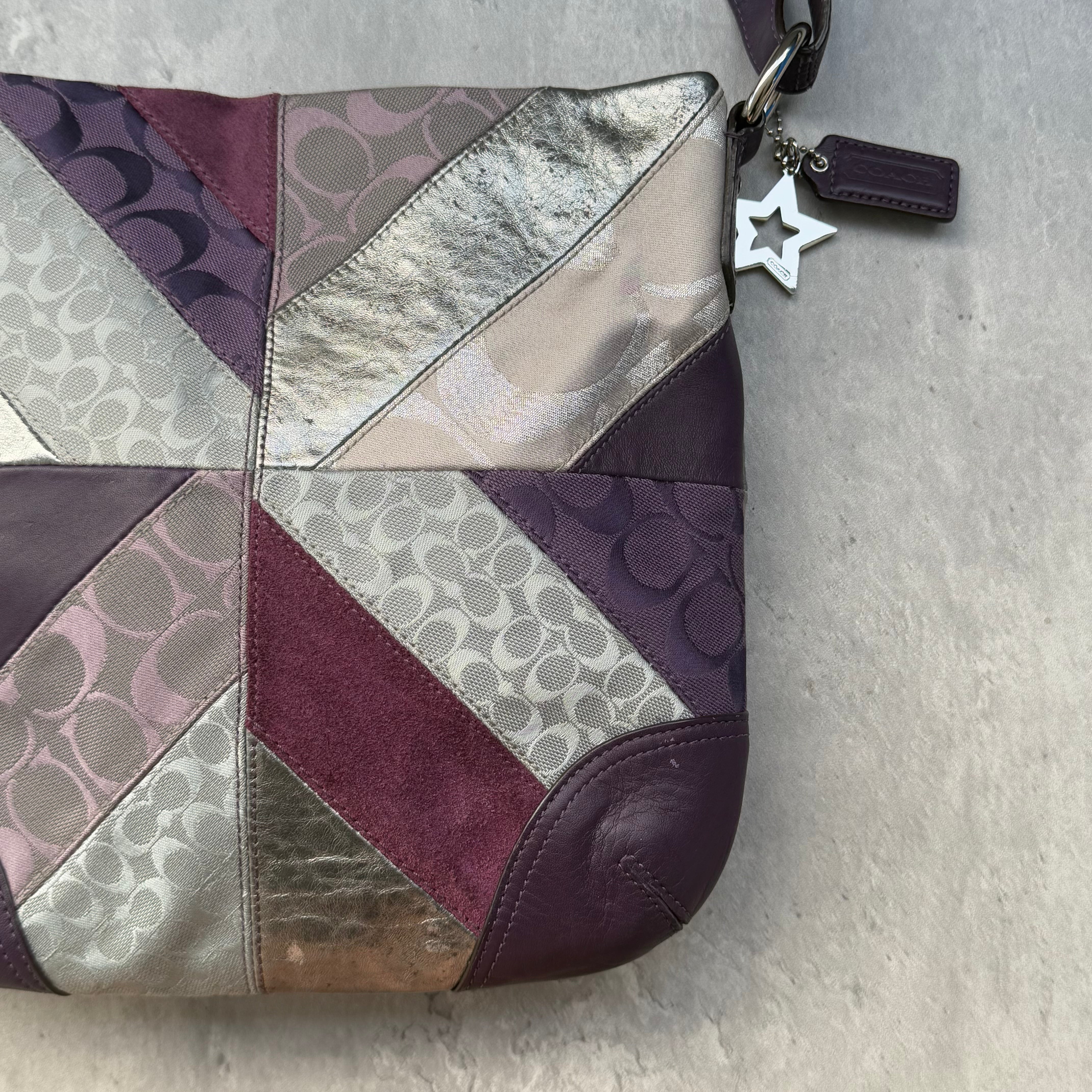 Coach 2Way Patchwork ShoulderBag Multicolor