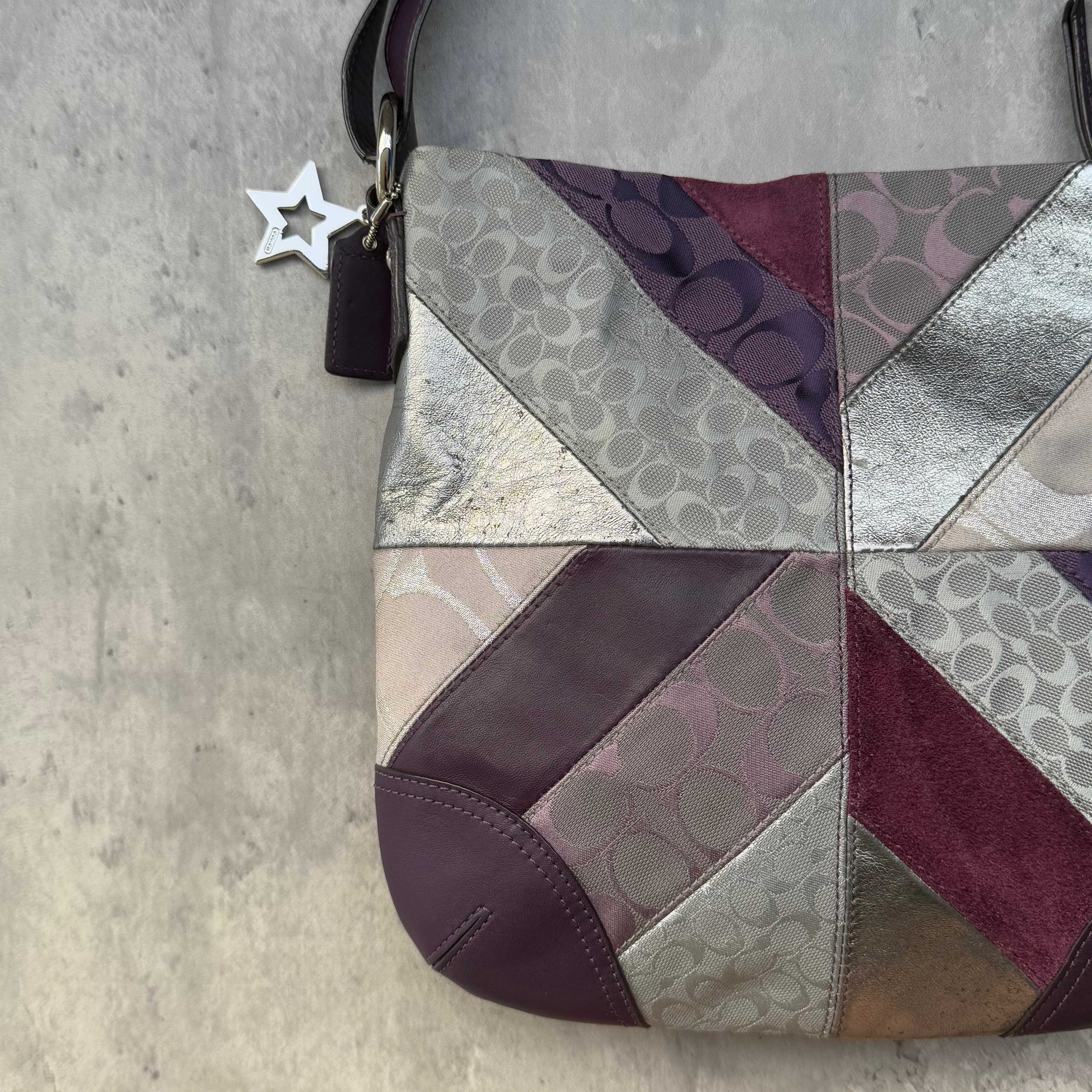 Coach 2Way Patchwork ShoulderBag Multicolor