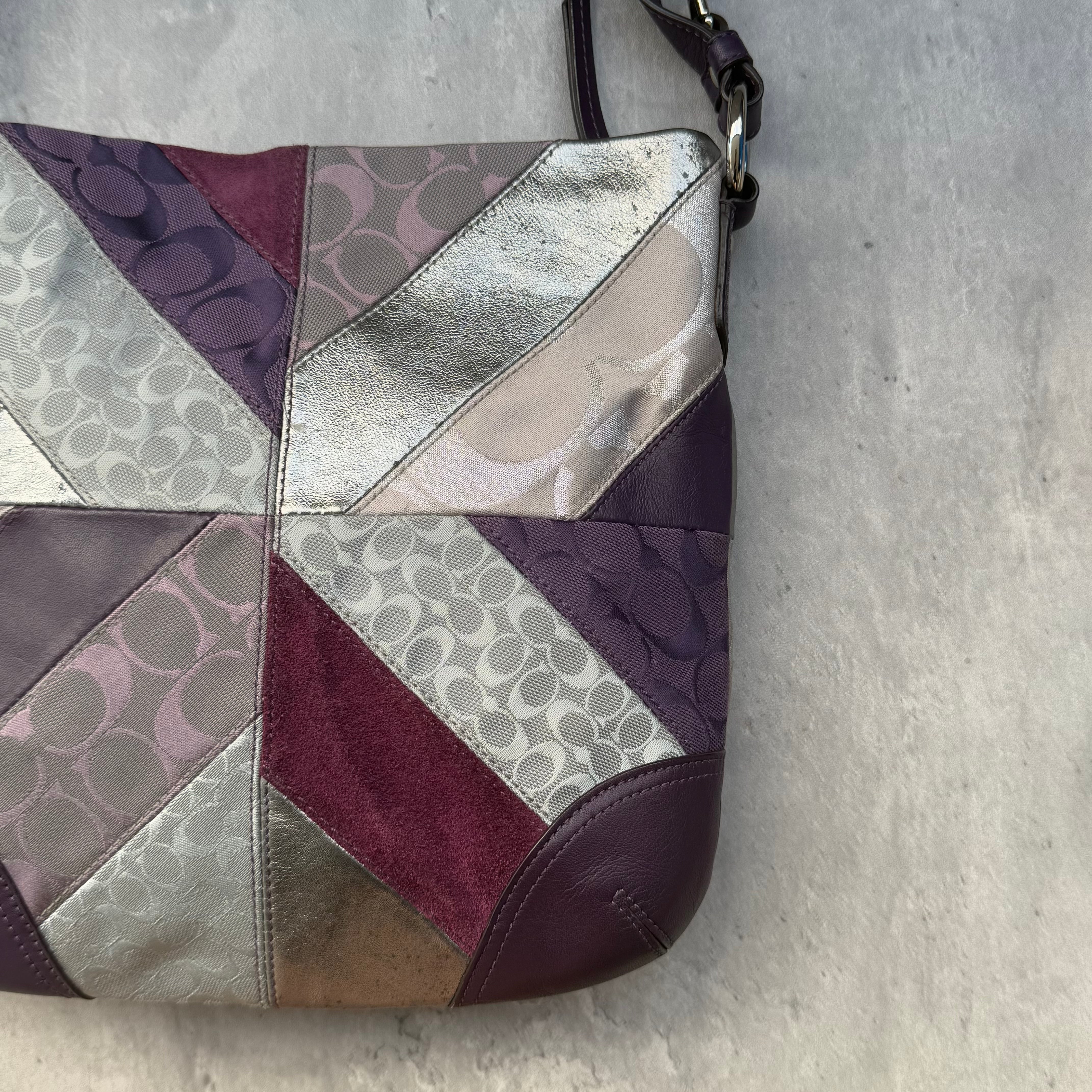 Coach 2Way Patchwork ShoulderBag Multicolor