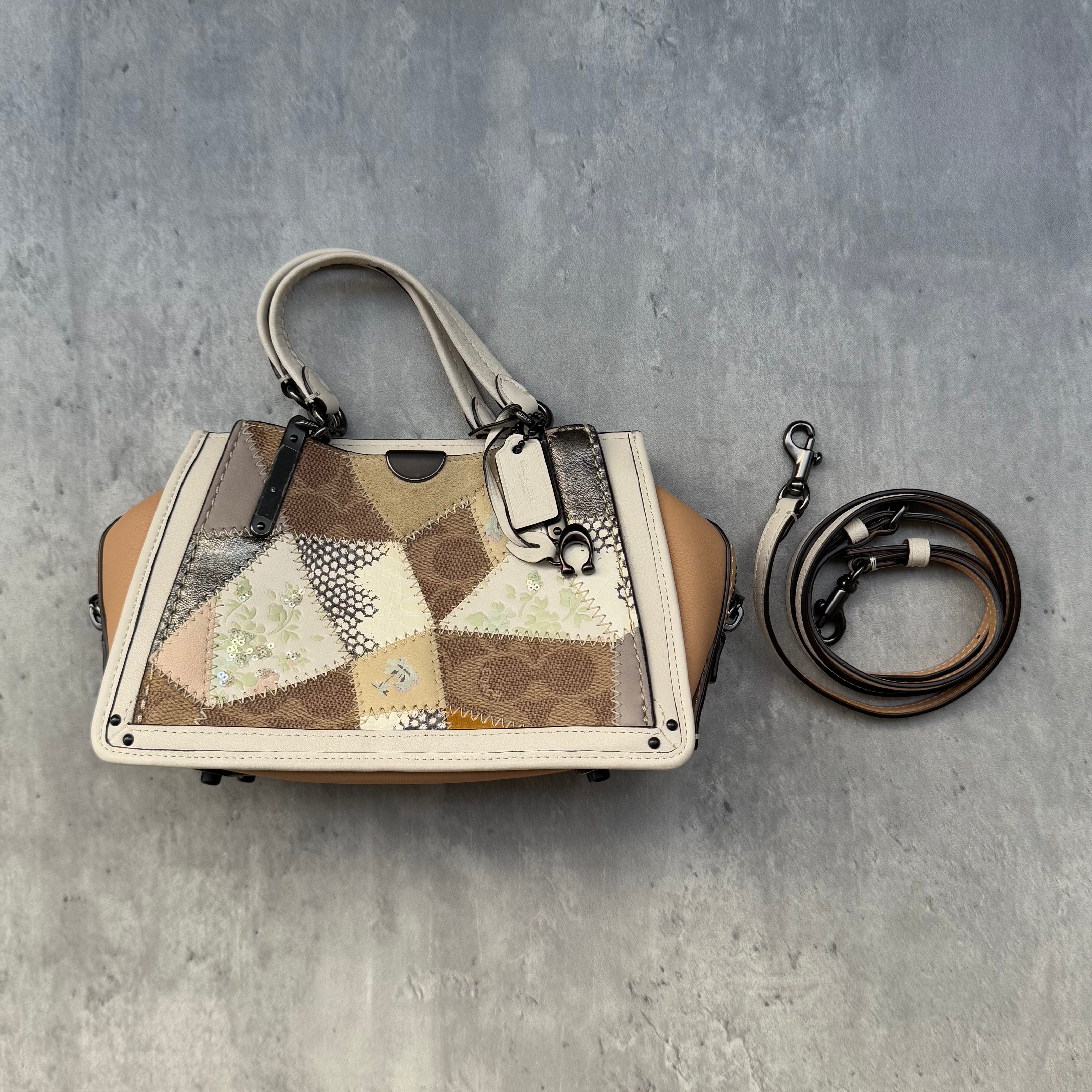 Coach Signature Dreamer 21 Patchwork Beechwood Handbag Multicolor