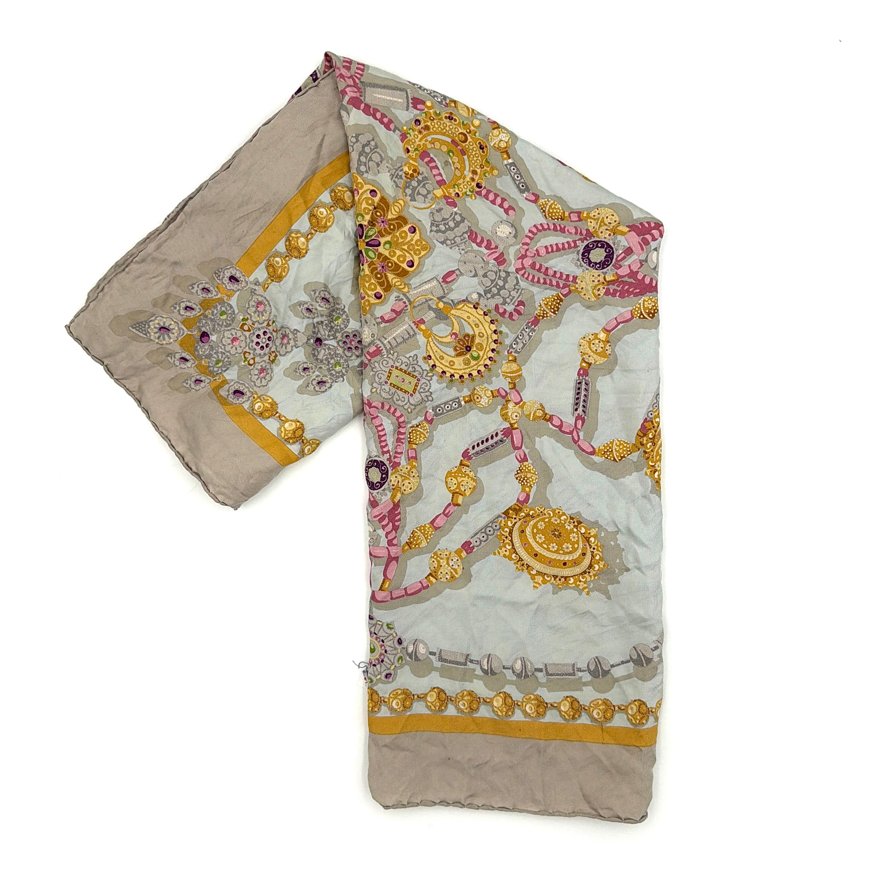 Loewe Jewel Silk Scarf Multicolor