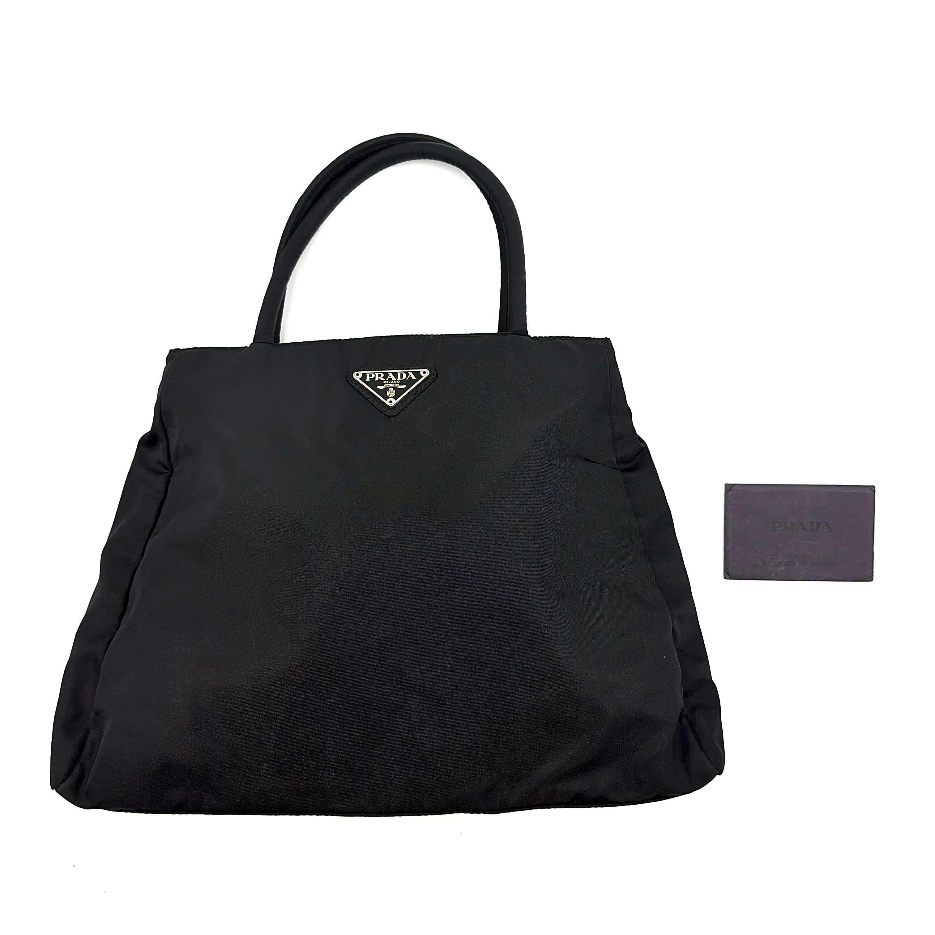 Prada Tessuto Nylon City Tote Bag Black