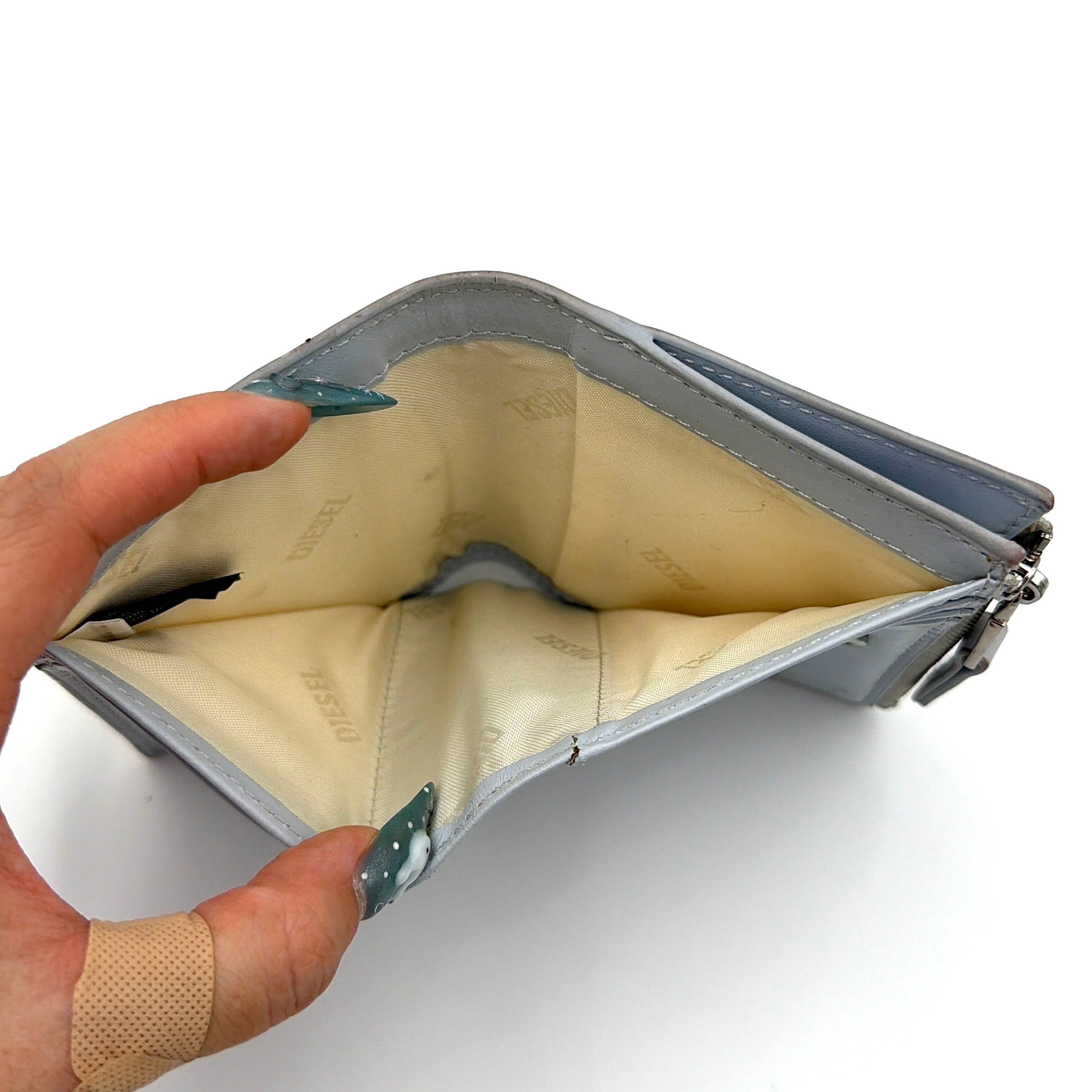 Diesel 1DR Wallet Silver