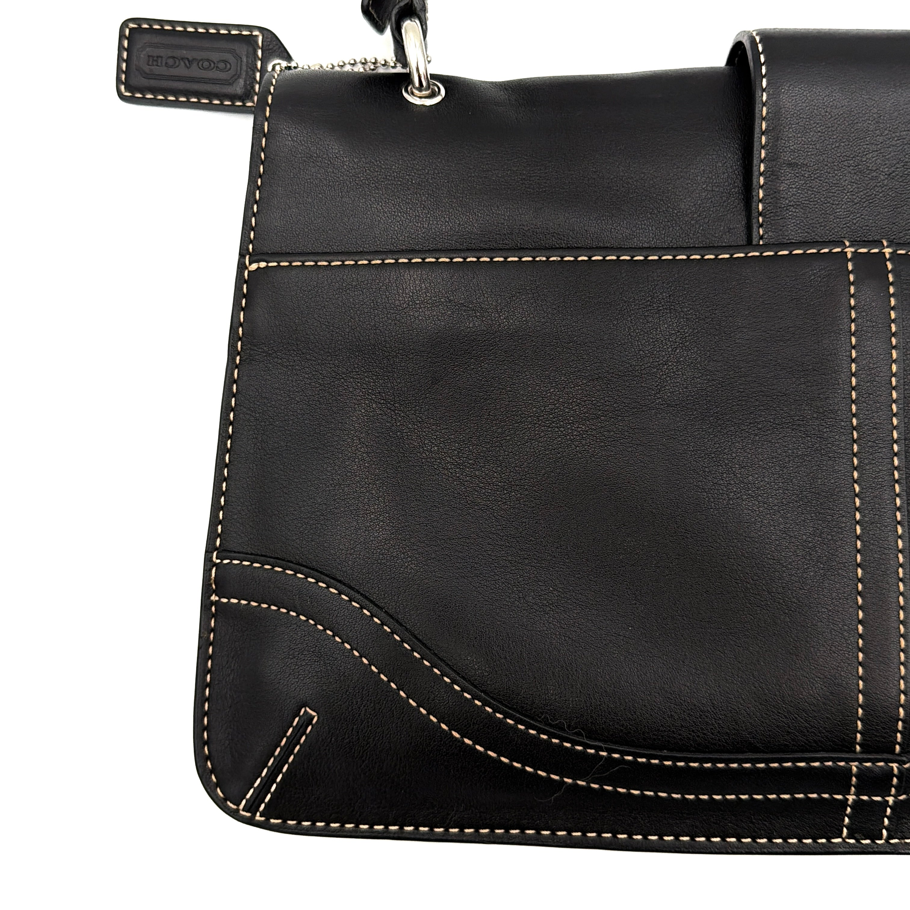 Coach Y2K Soho Buckle Shoulder Bag Black