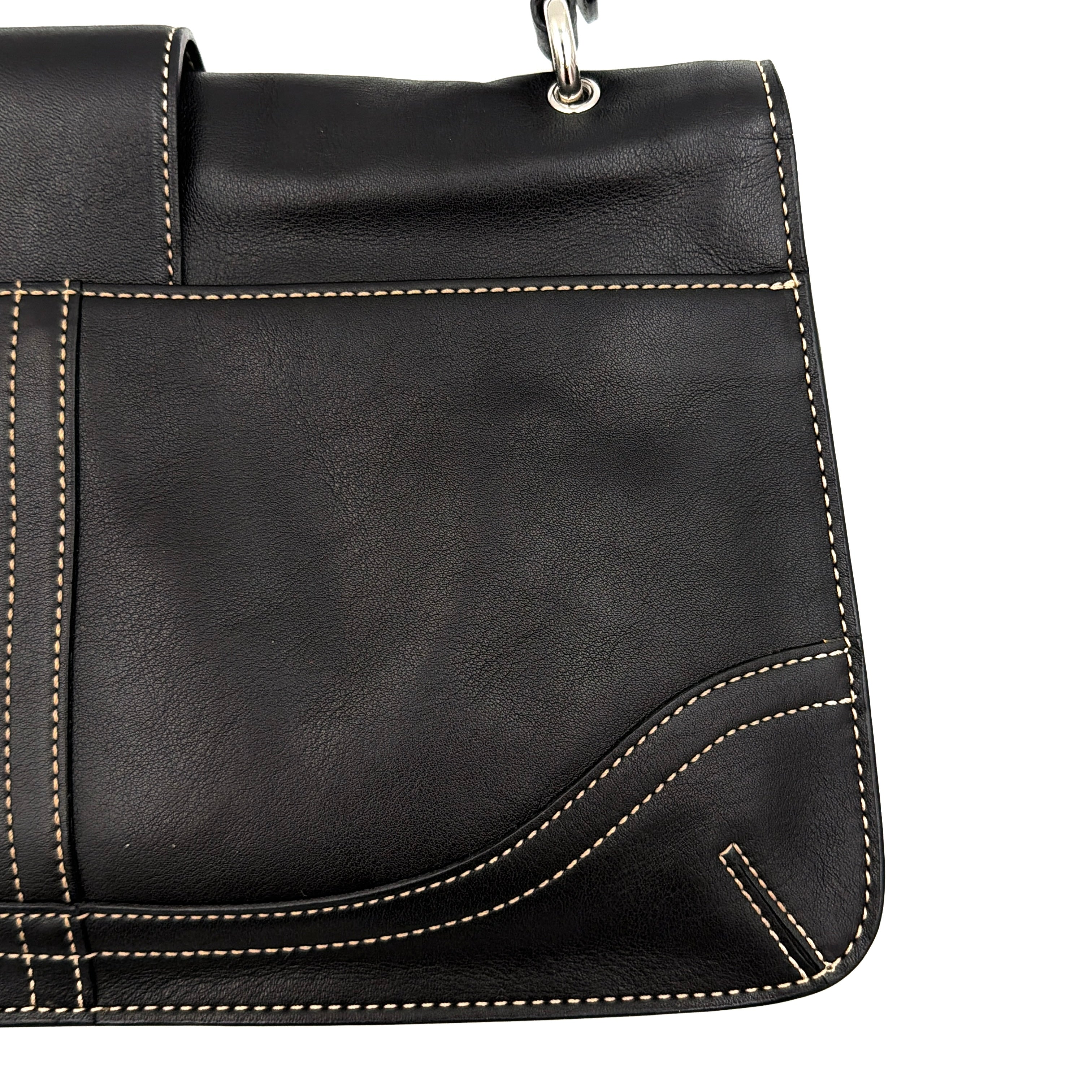 Coach Y2K Soho Buckle Shoulder Bag Black