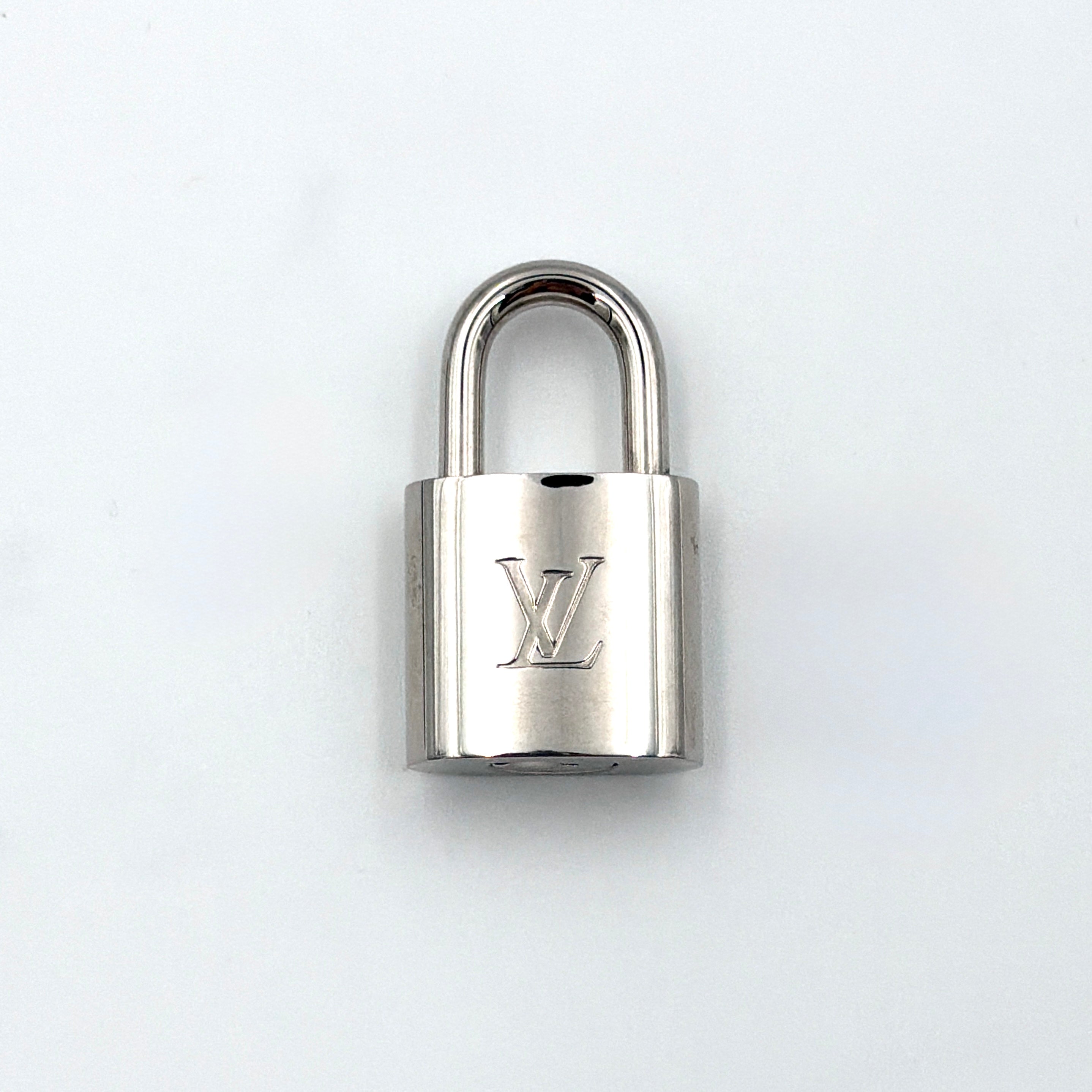 Louis Vuitton Metal Padlock Key Set Silver