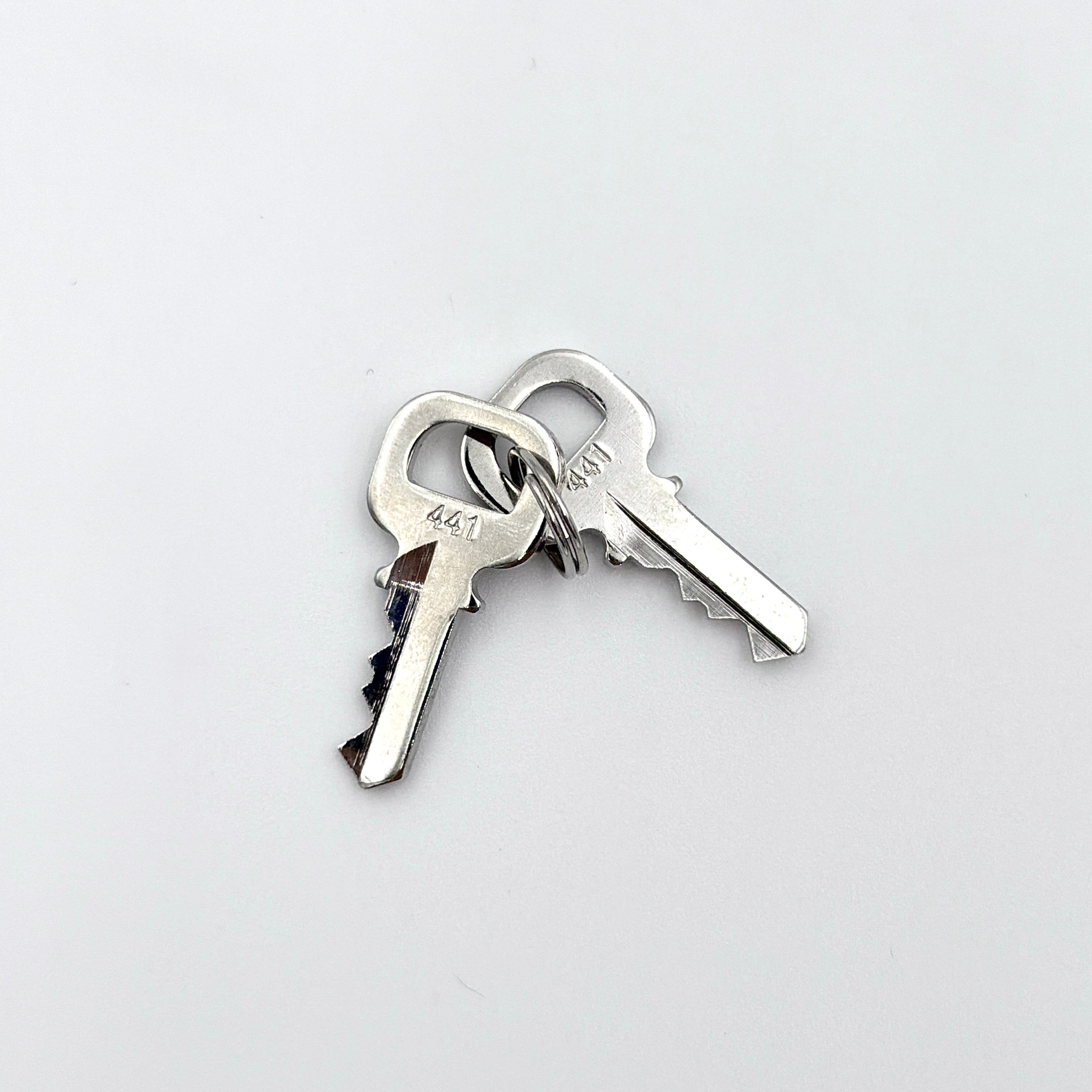 Louis Vuitton Metal Padlock Key Set Silver