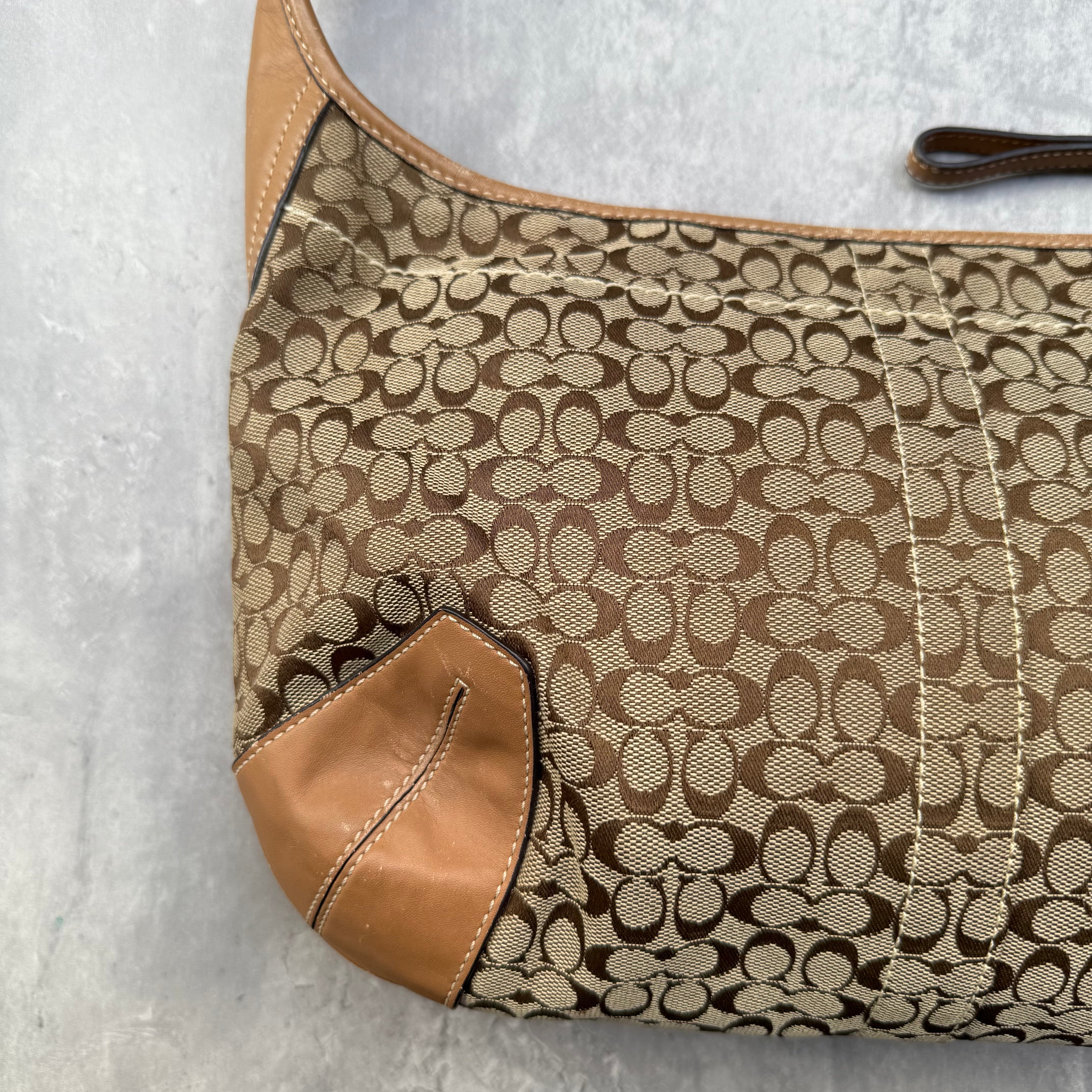 Coach Signature Ergo Hobo ShoulderBag Beige/Tan