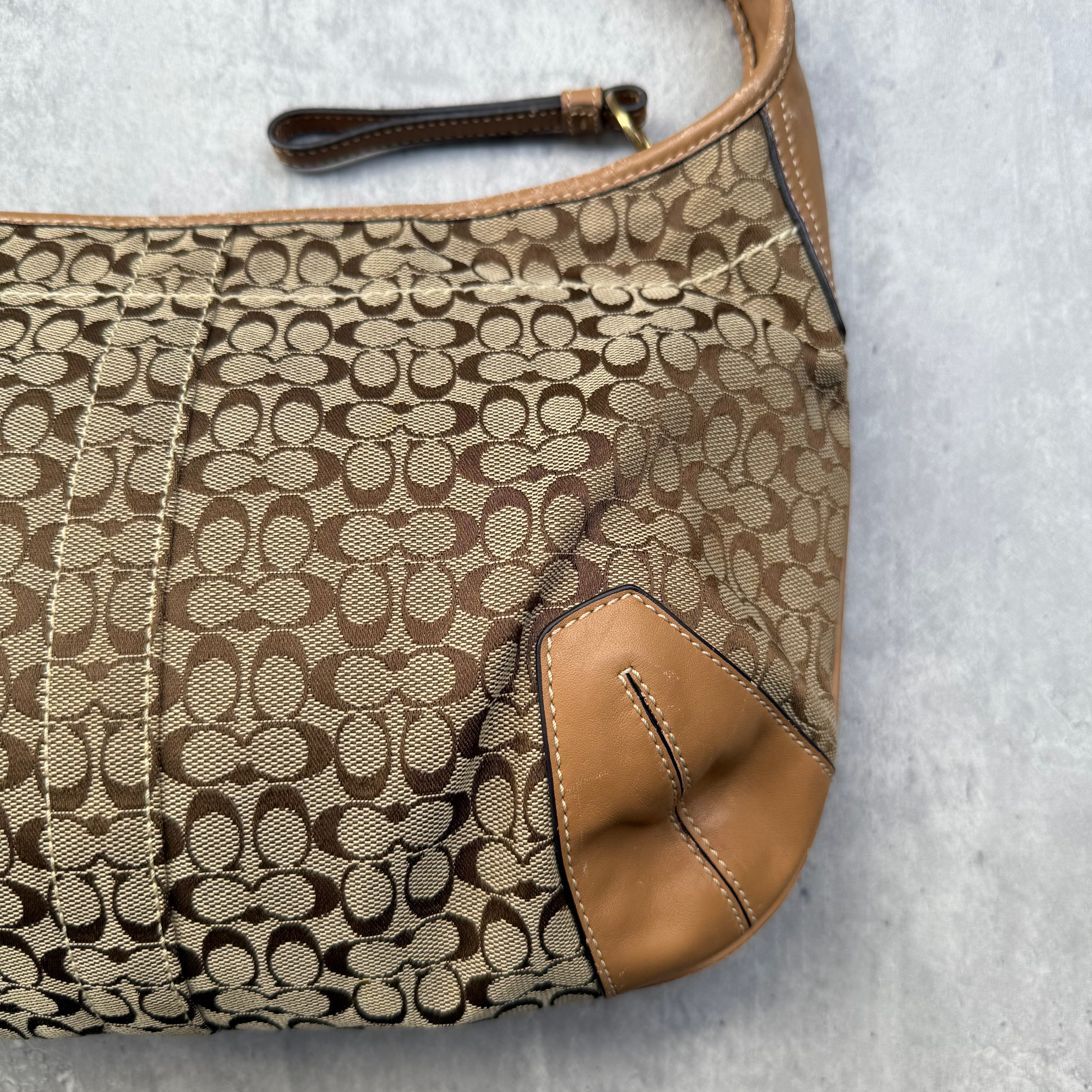 Coach Signature Ergo Hobo ShoulderBag Beige/Tan