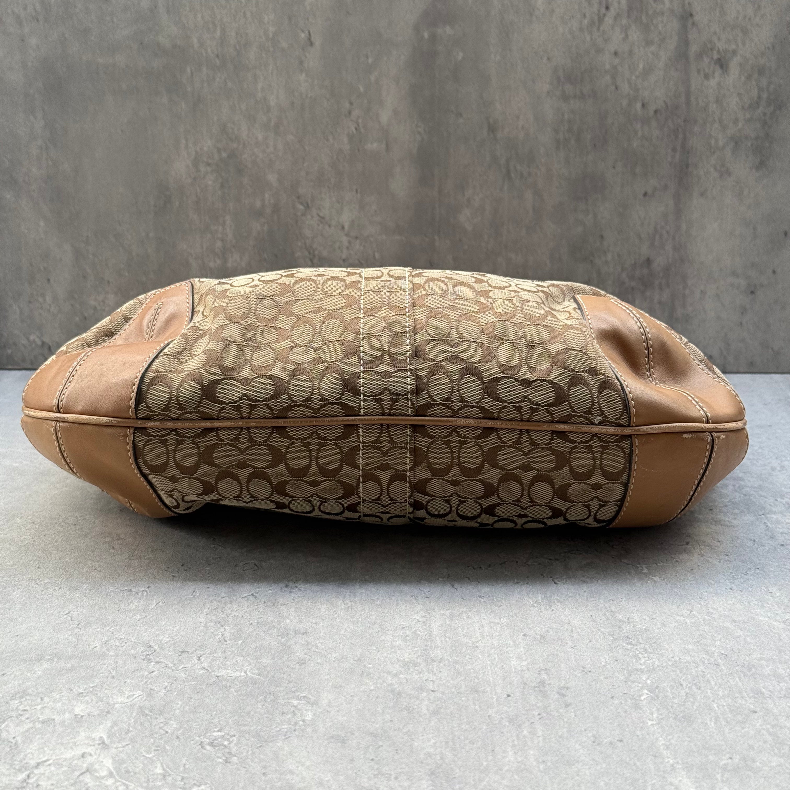 Coach Signature Ergo Hobo ShoulderBag Beige/Tan