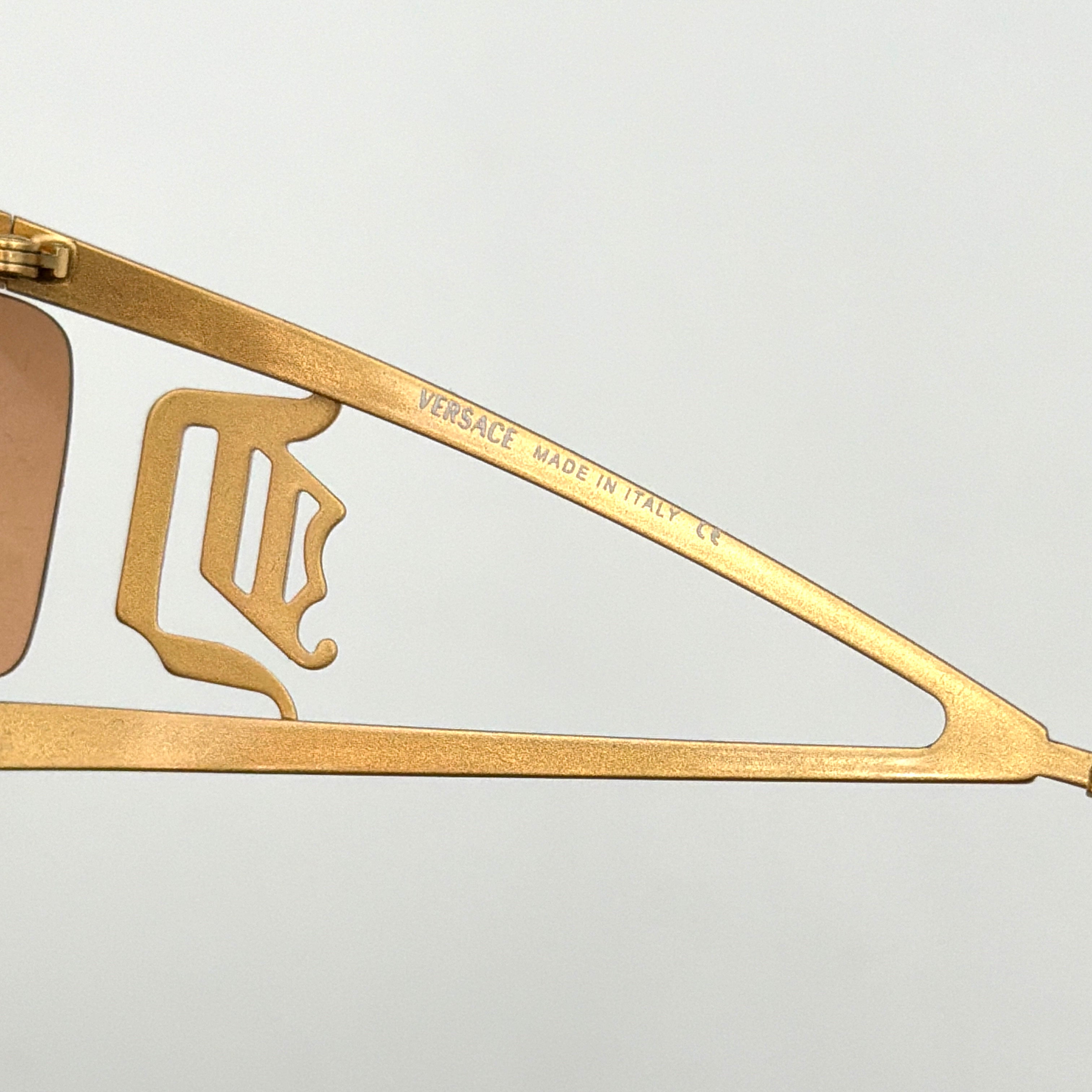 Versace Y2K Rimless Sunglasses Gold