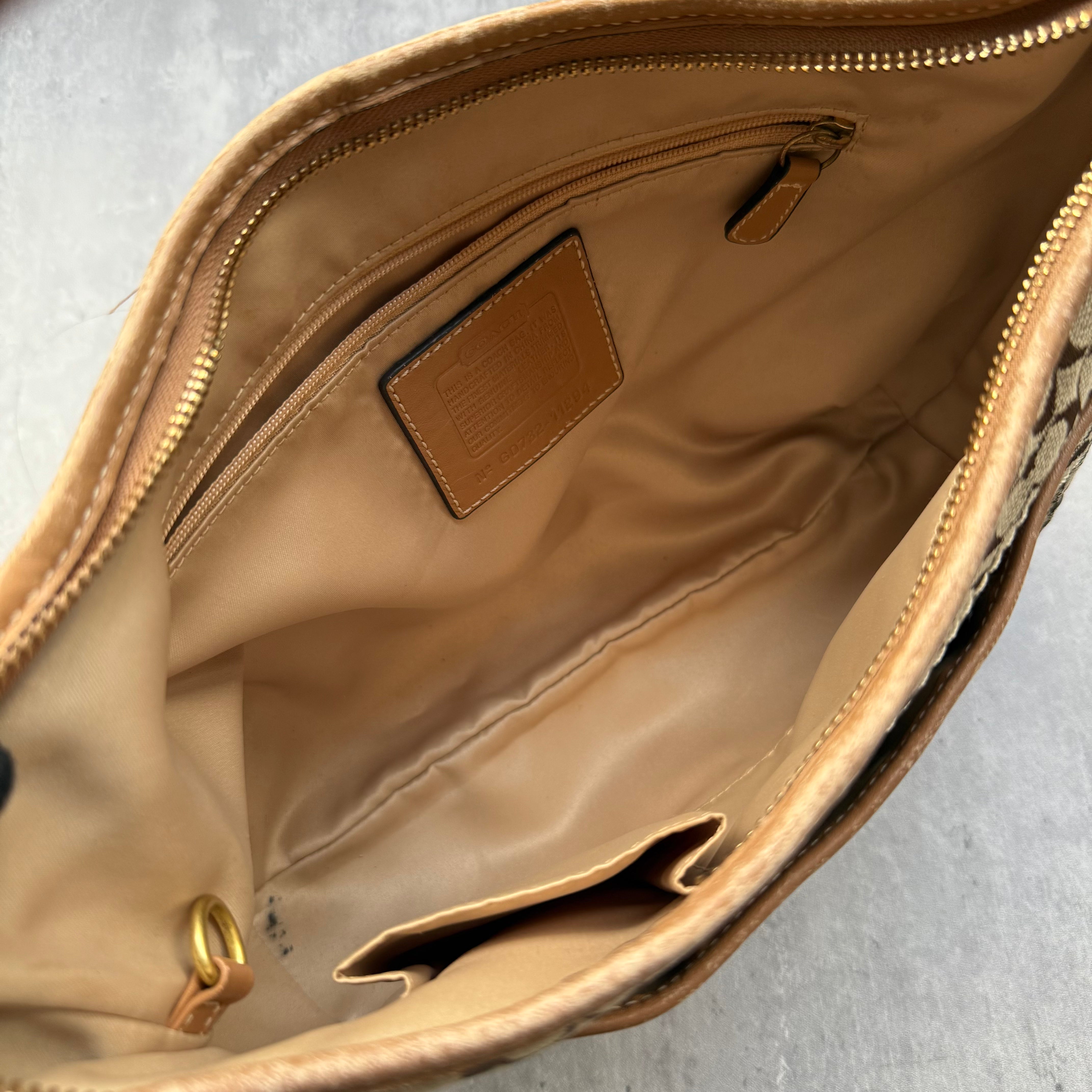 Coach Signature Ergo Hobo ShoulderBag Beige/Tan