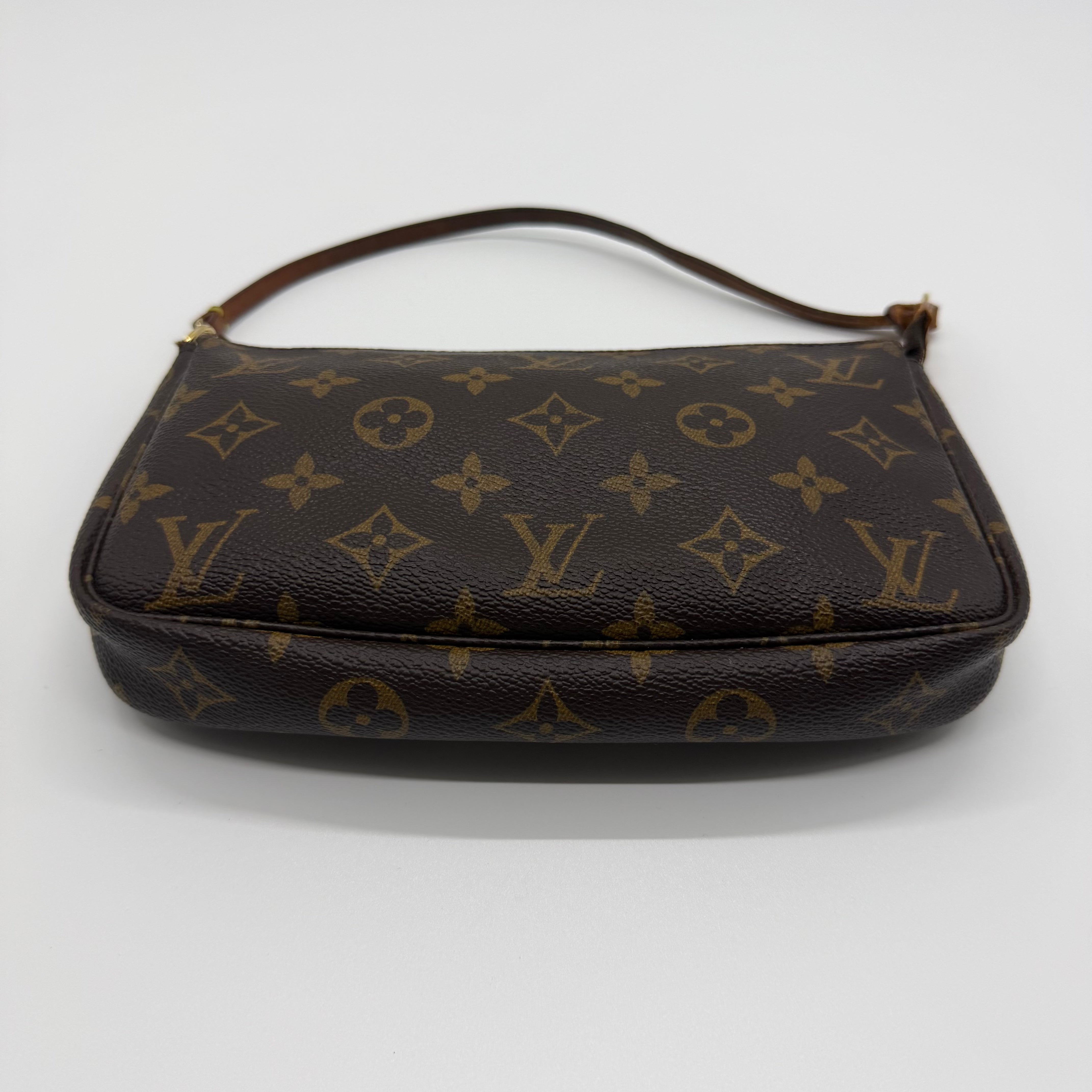 Louis Vuitton Monogram Pochette Bag Brown