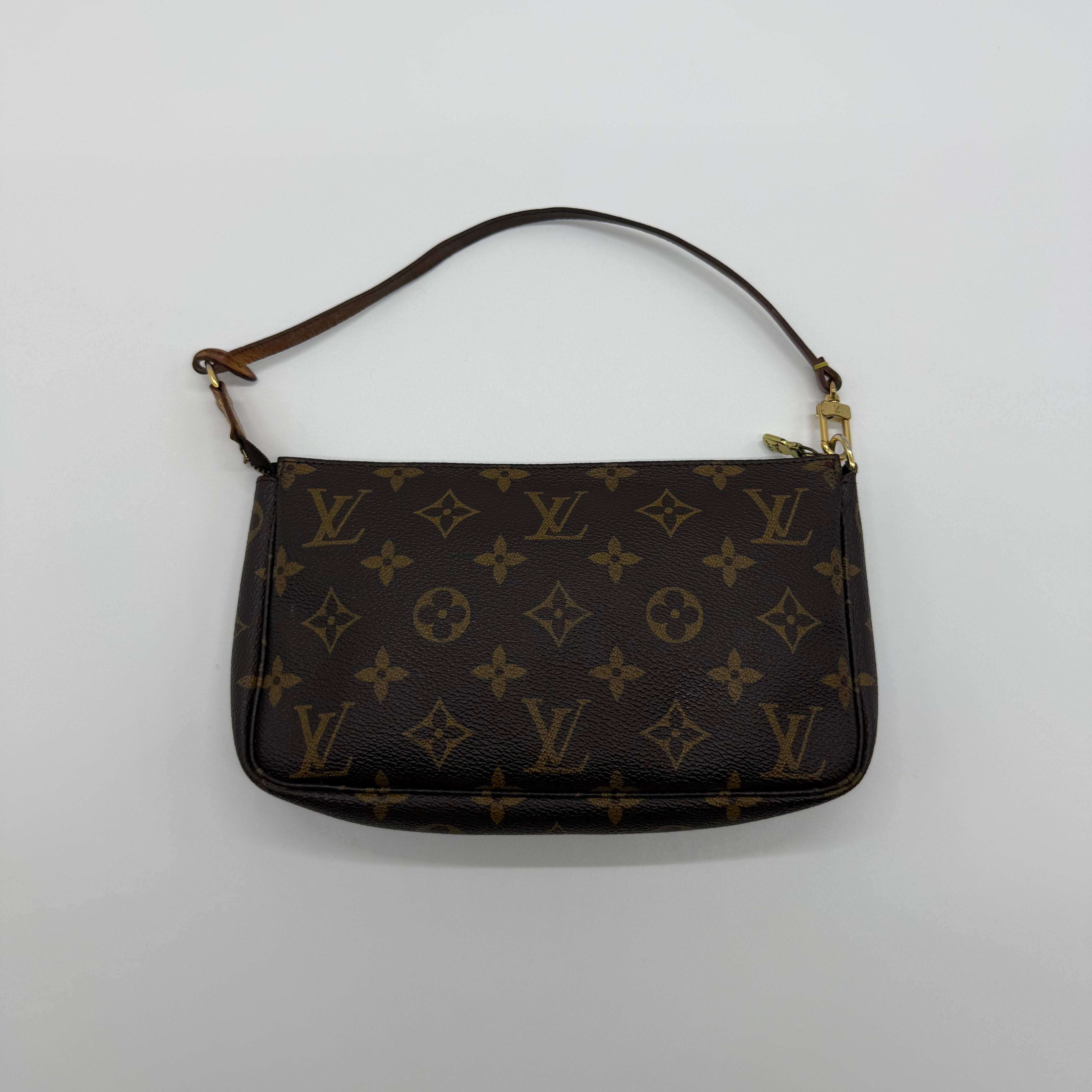 Louis Vuitton Monogram Pochette Bag Brown