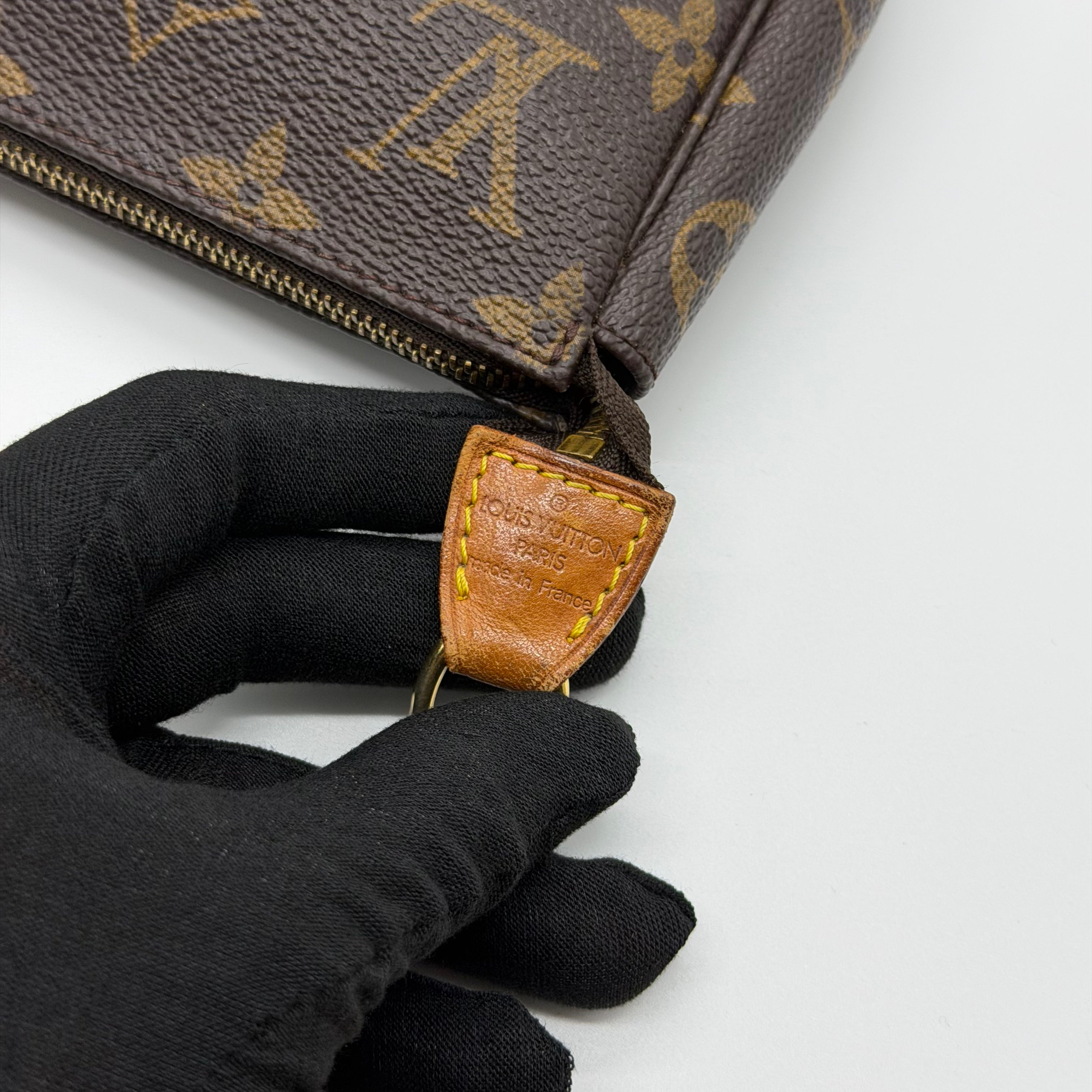 Louis Vuitton Monogram Pochette Bag Brown