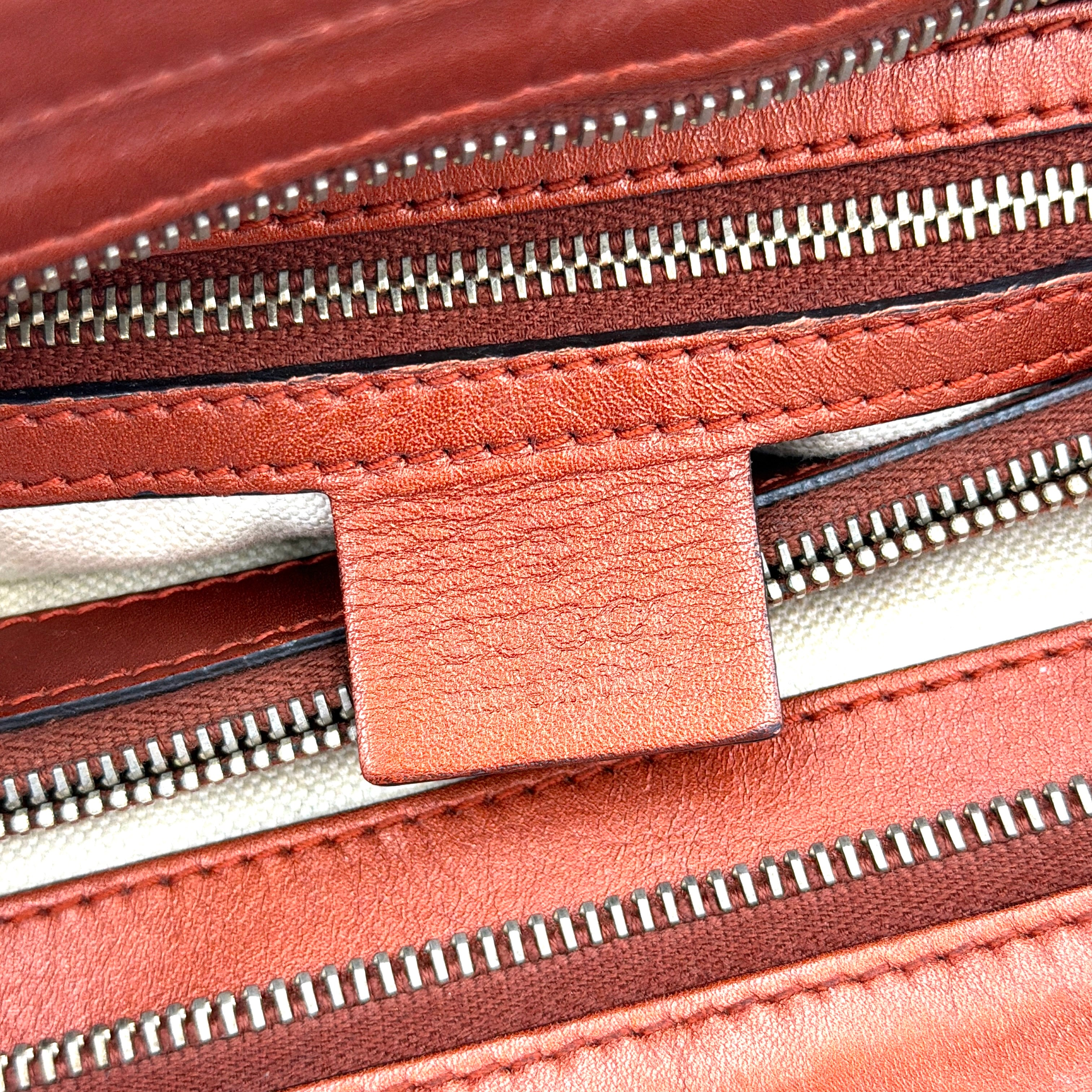 Gucci GG Monogram Mayfair Shoulder Bag Orange/Beige