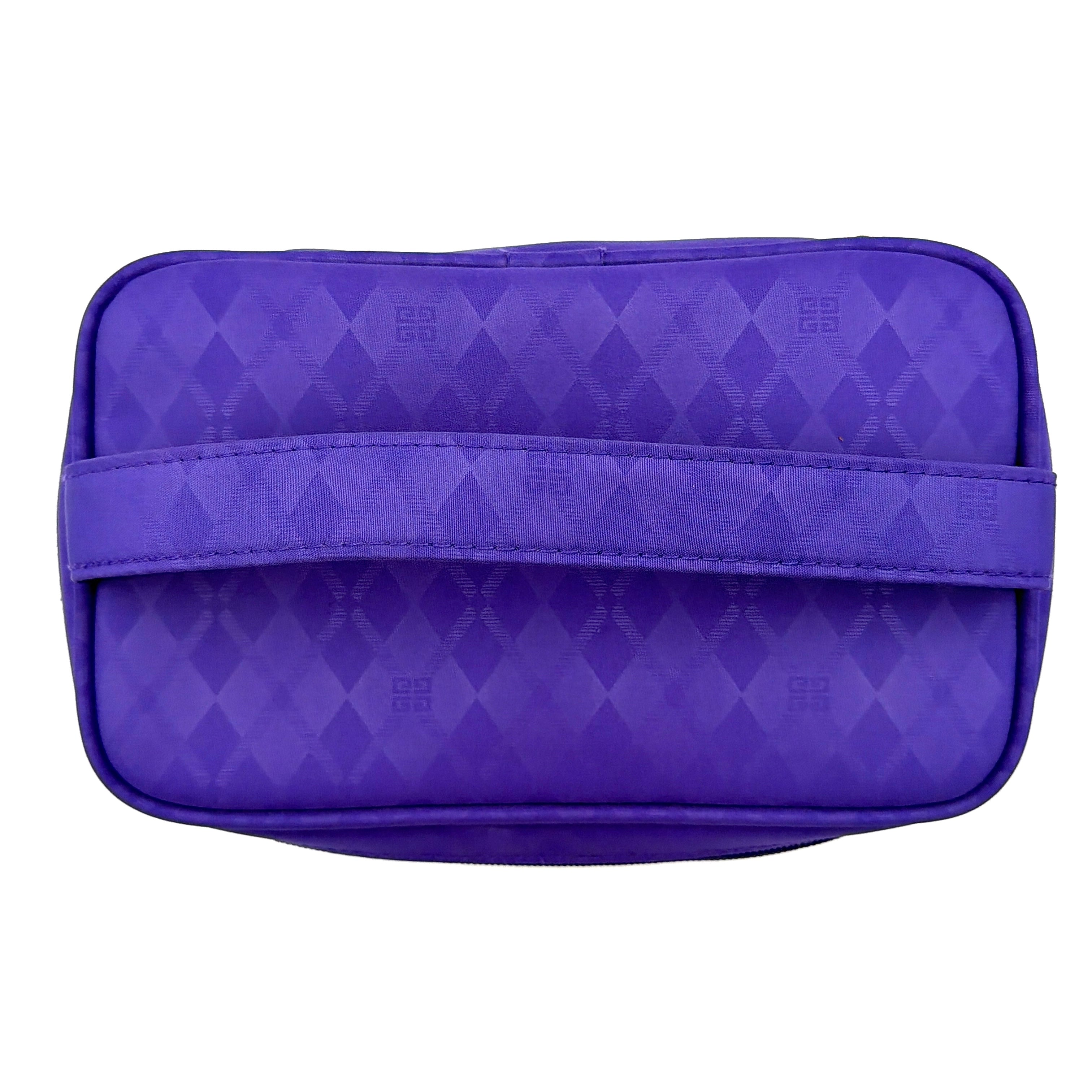 Givenchy Rhinestone Logo Vanity Bag Purple