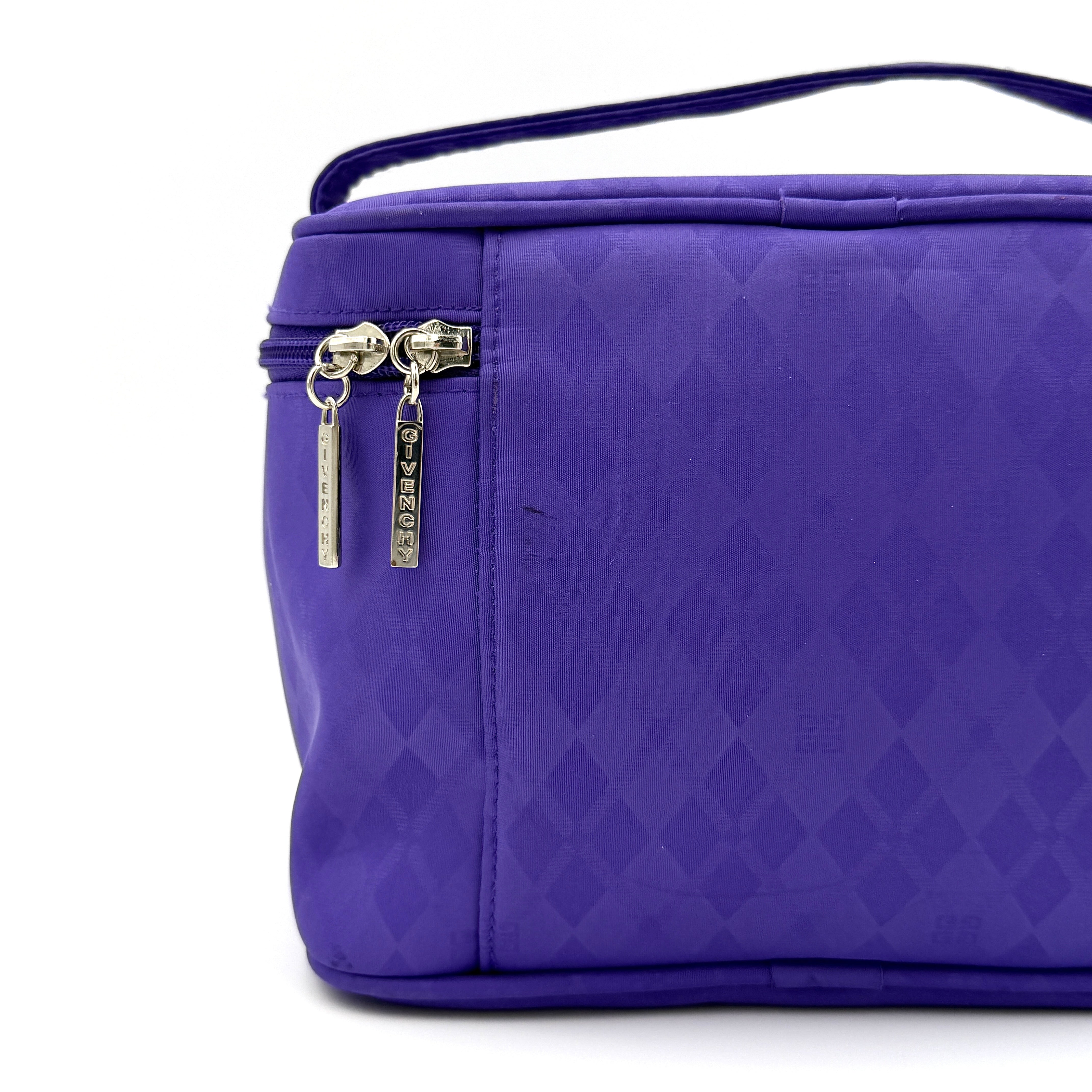 Givenchy Rhinestone Logo Vanity Bag Purple
