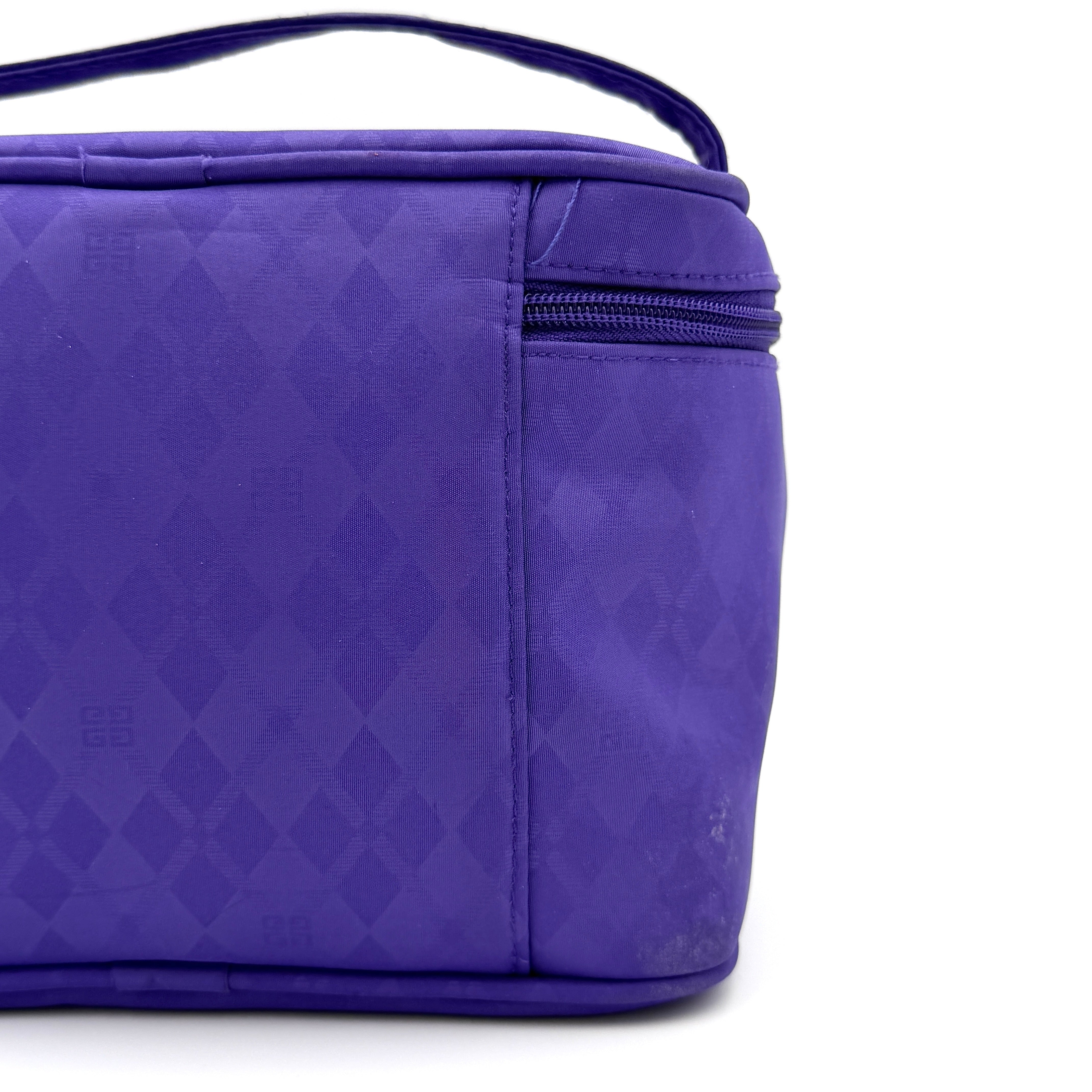 Givenchy Rhinestone Logo Vanity Bag Purple