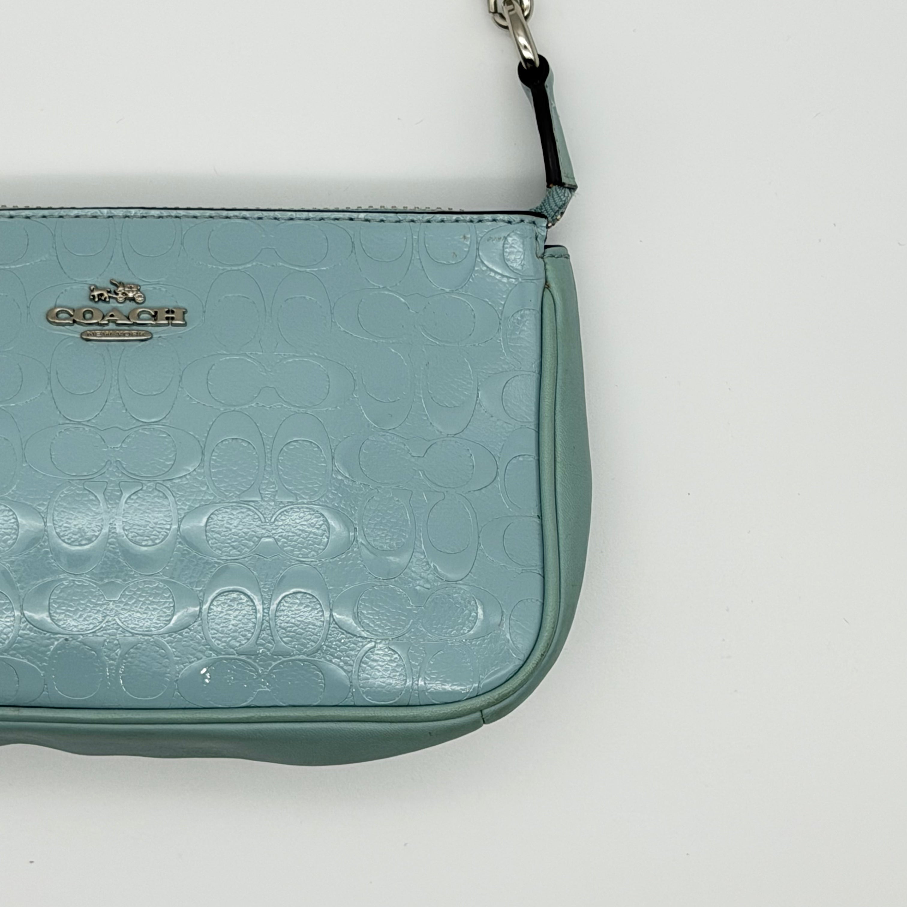 Coach Signature Nolita 19 Shoulder Bag Blue