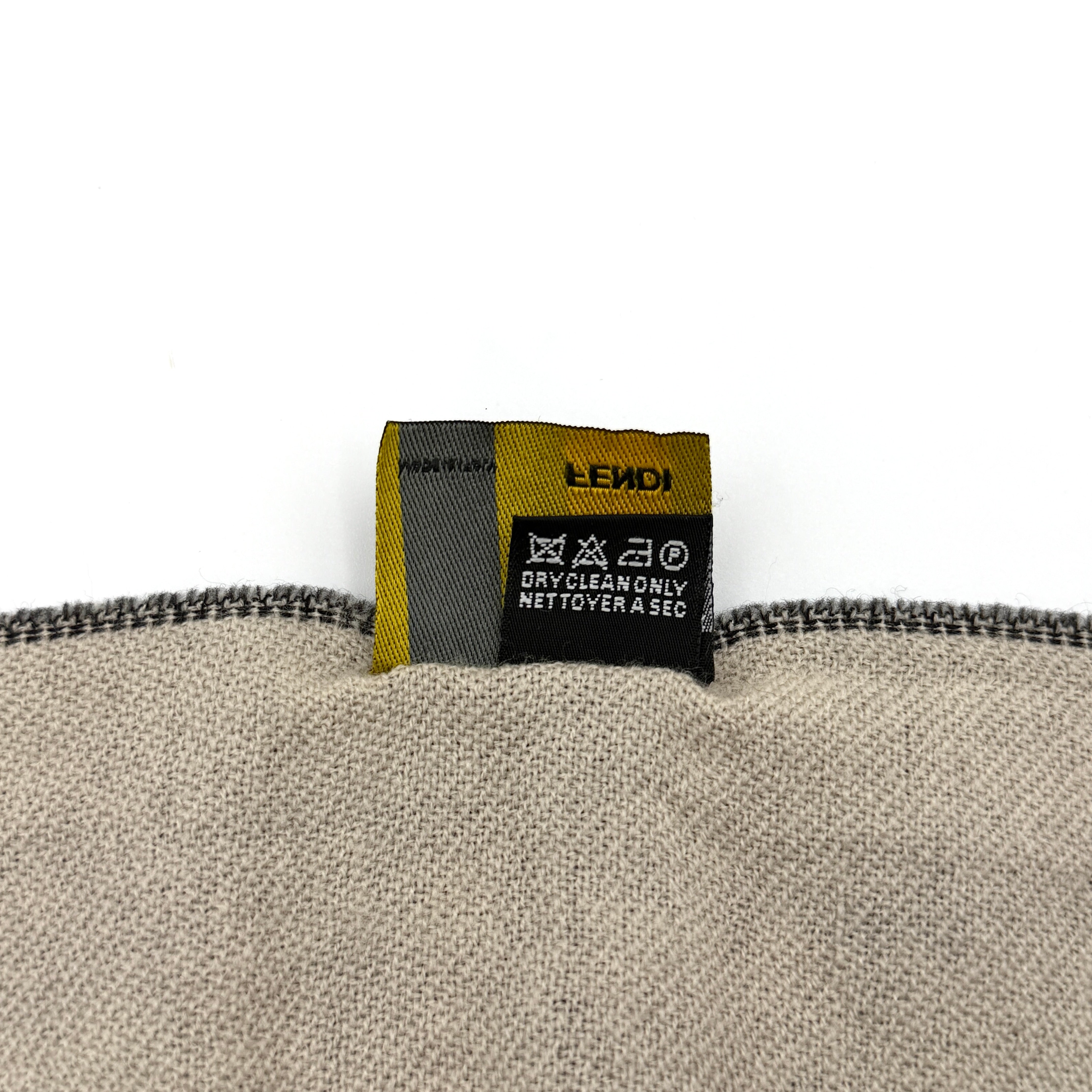 Fendi FF Zucca Wool Scarf Black/Grey