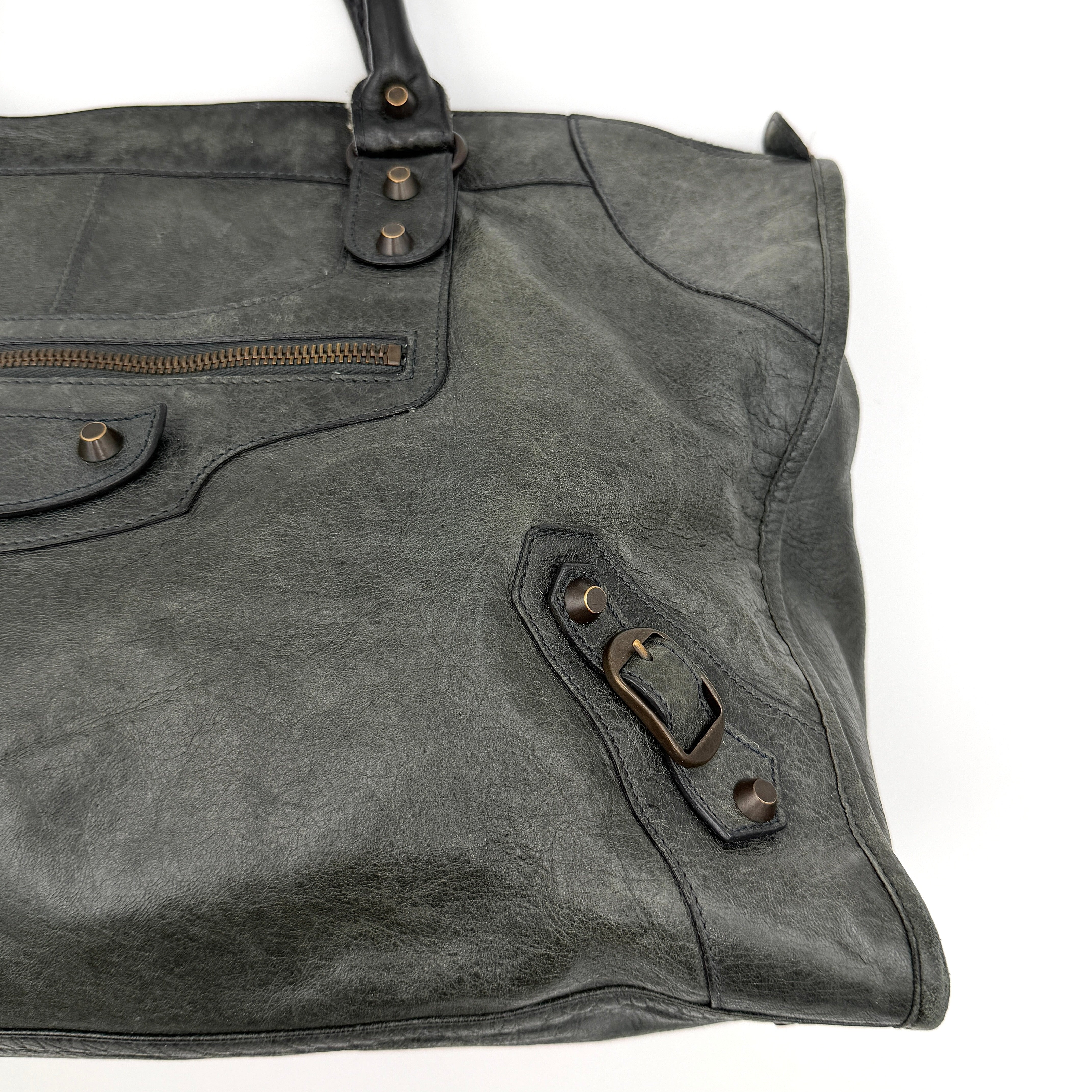 Balenciaga City Shoulder Bag Anthracite Grey