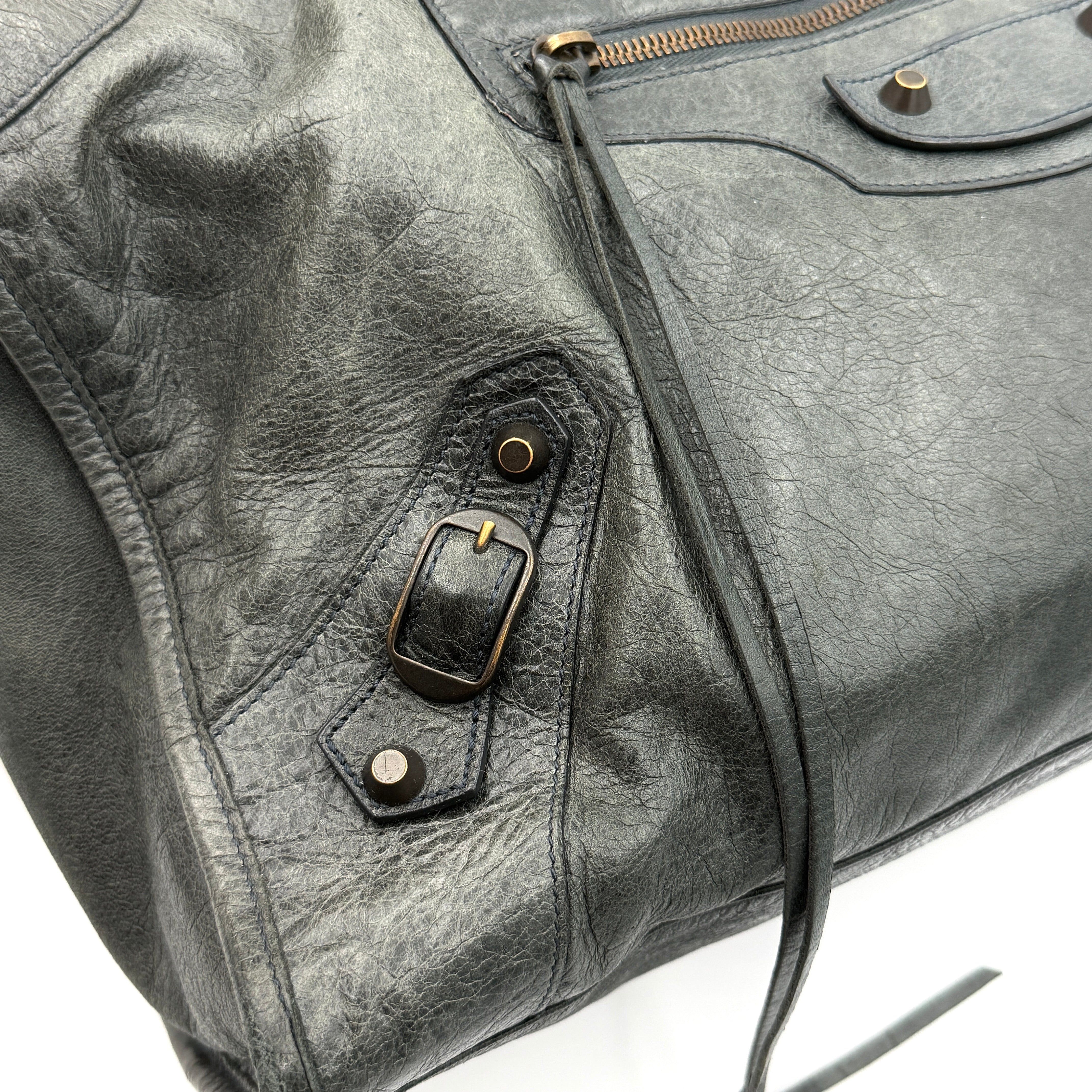 Balenciaga City Shoulder Bag Anthracite Grey